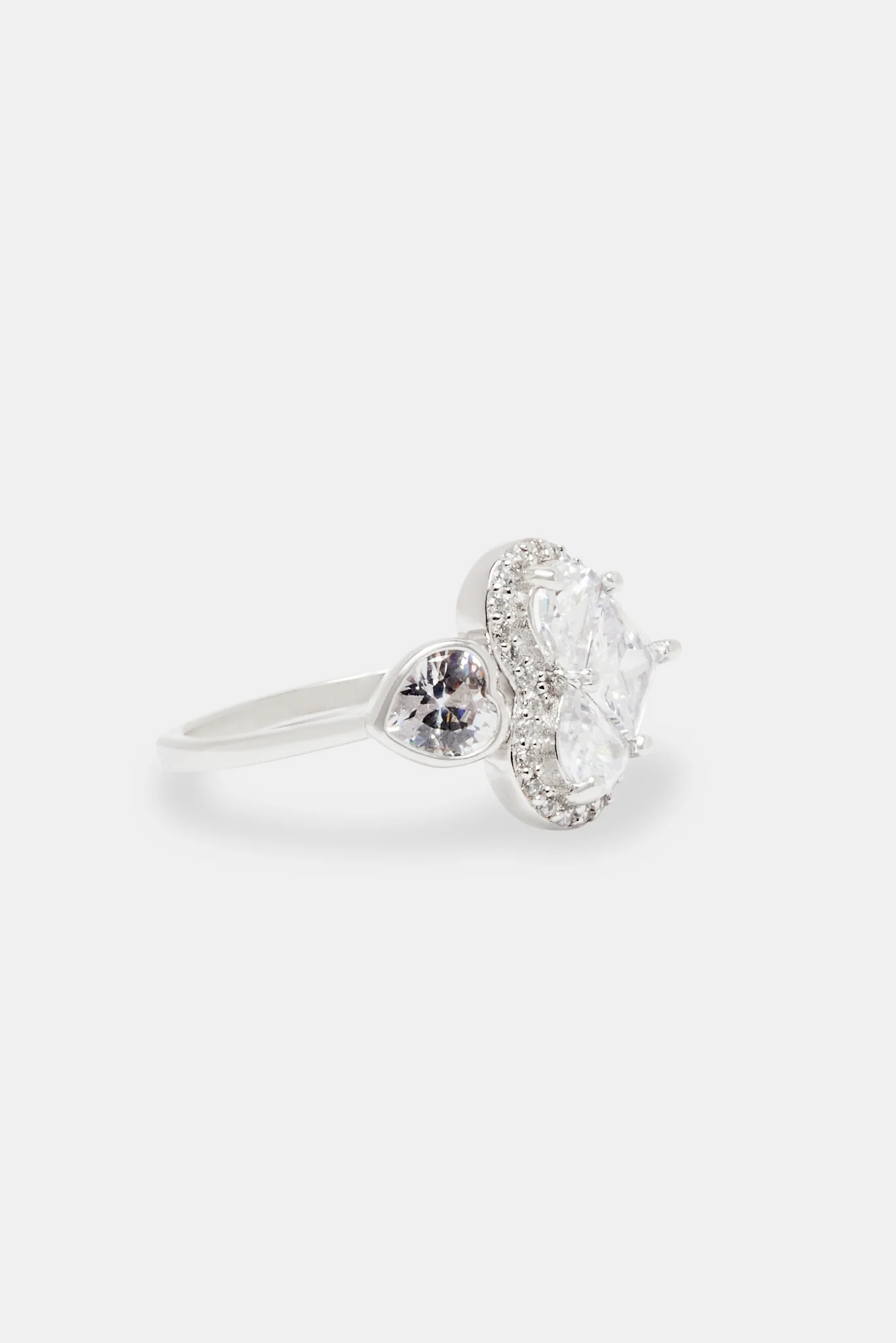 Iced Heart Wrap Ring - Image 3