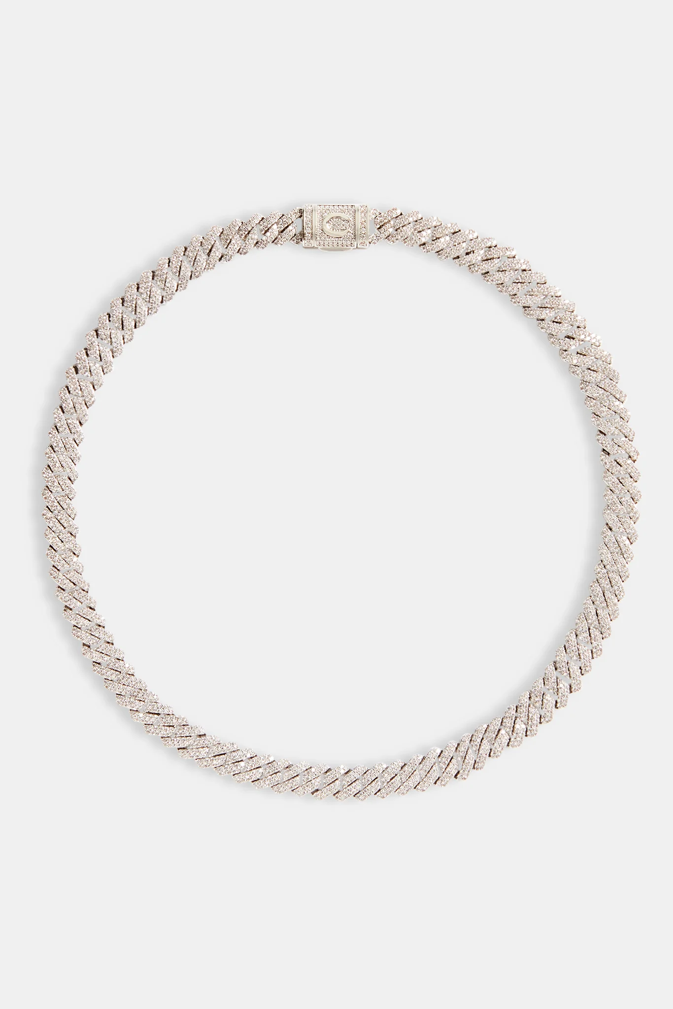 Prong Cuban Chain - 10mm - White - Image 3