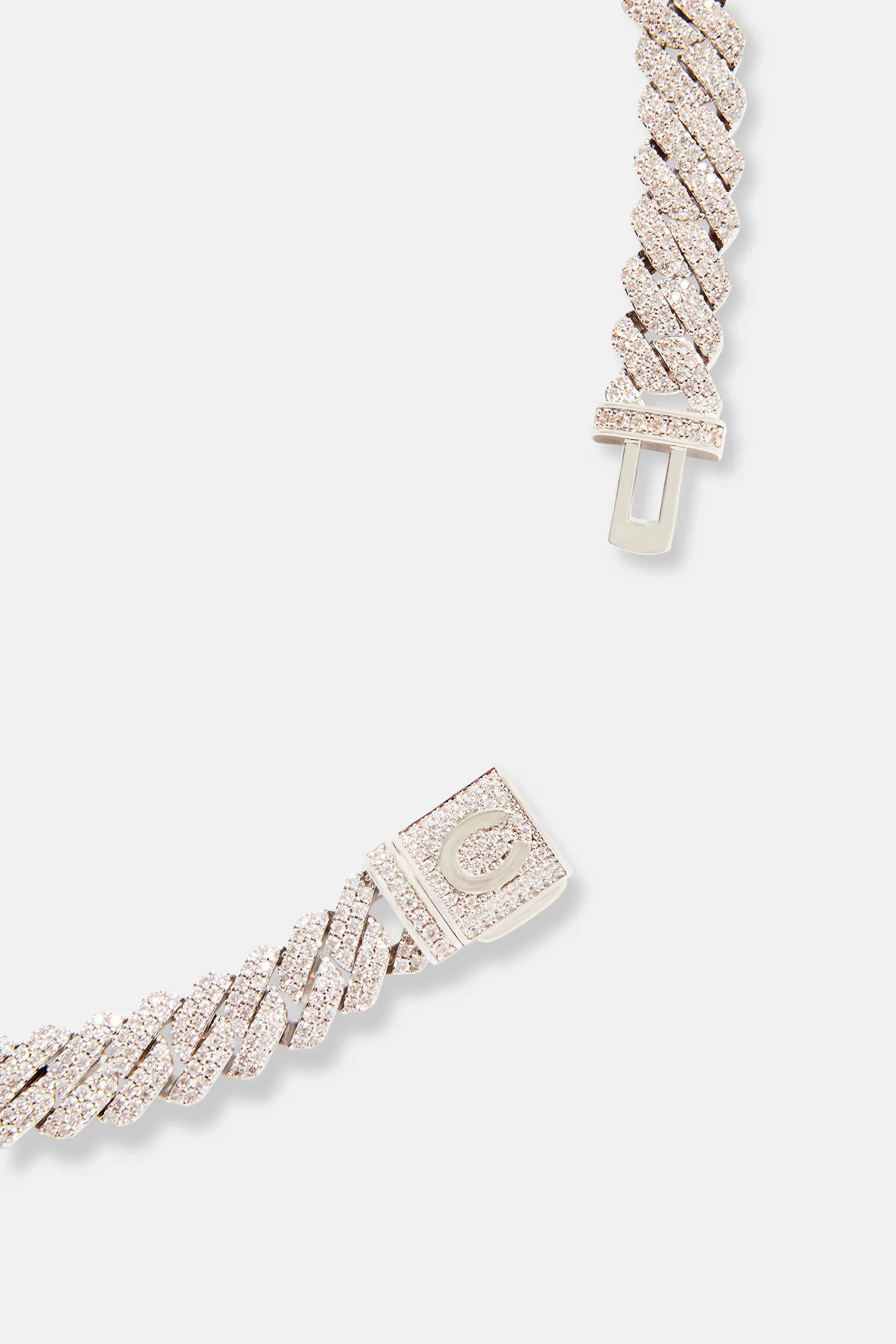 Prong Cuban Chain - 10mm - White - Image 5