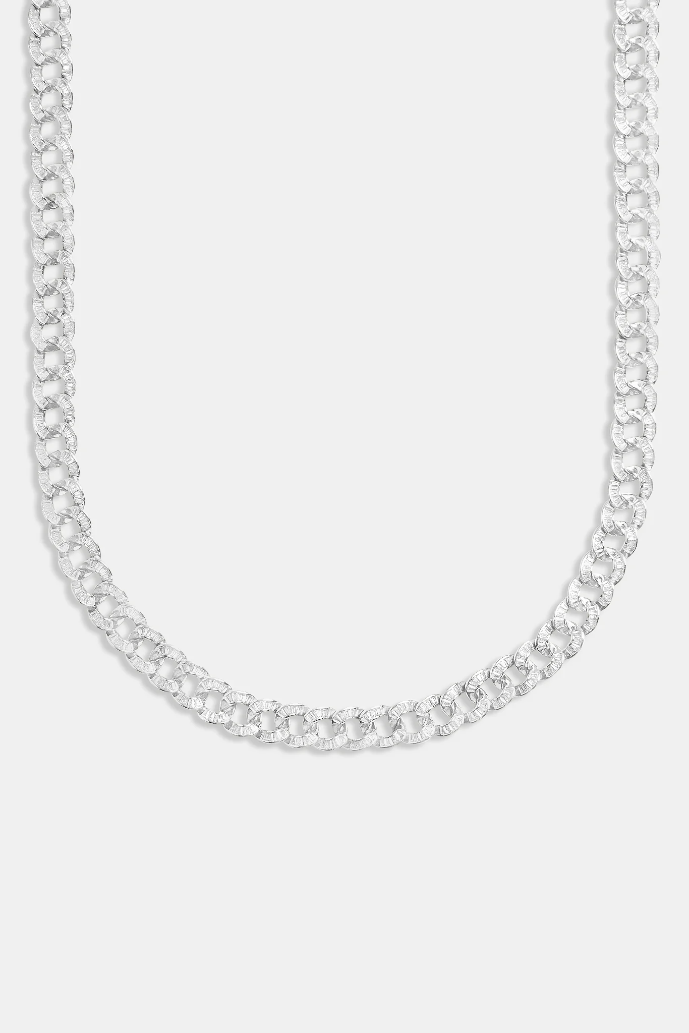10mm Iced CZ Baguette Cuban Chain - Image 2
