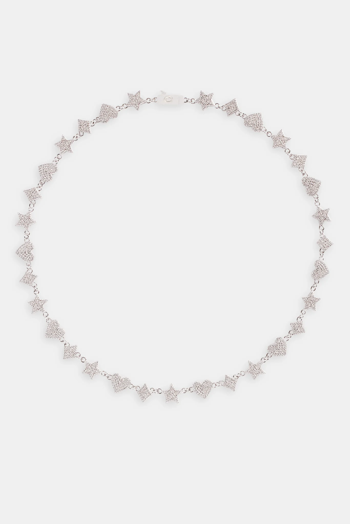 10mm Iced CZ Mixed Motif Tennis Chain - Image 4