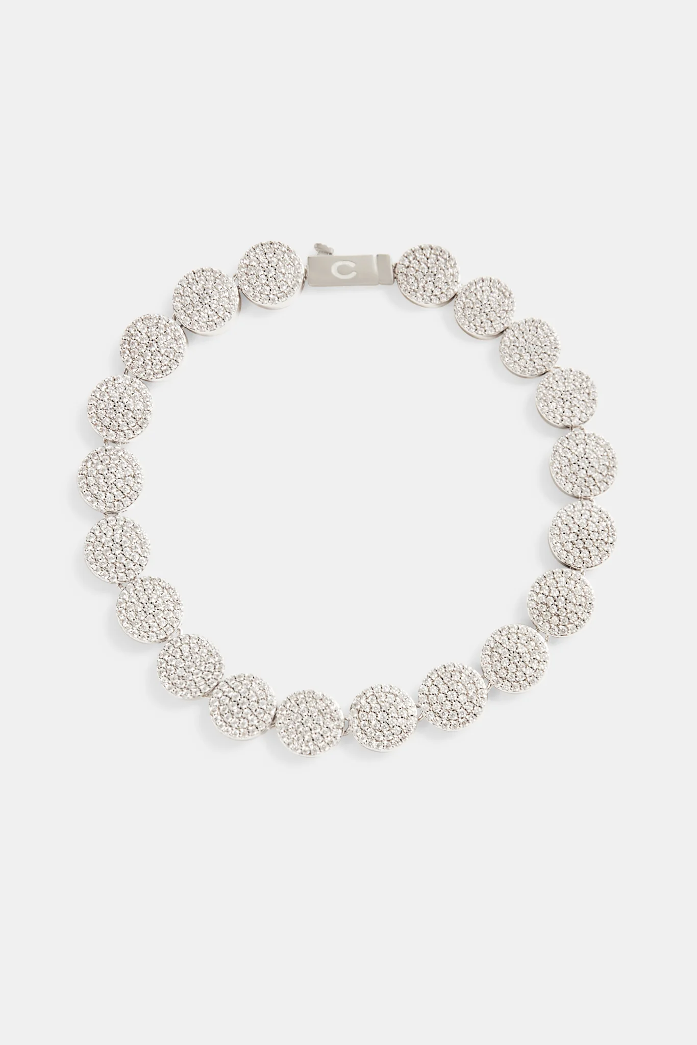 10mm Iced CZ Round Allway Bracelet - Image 2