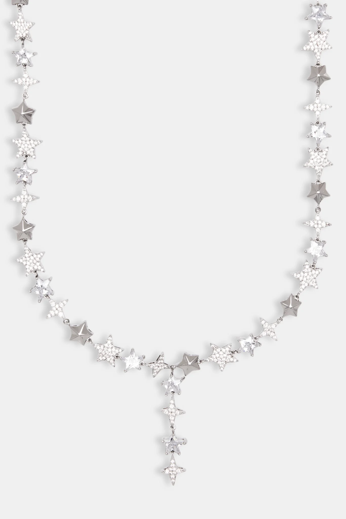 10mm Iced CZ Star Drop Tennis Chain - Image 2