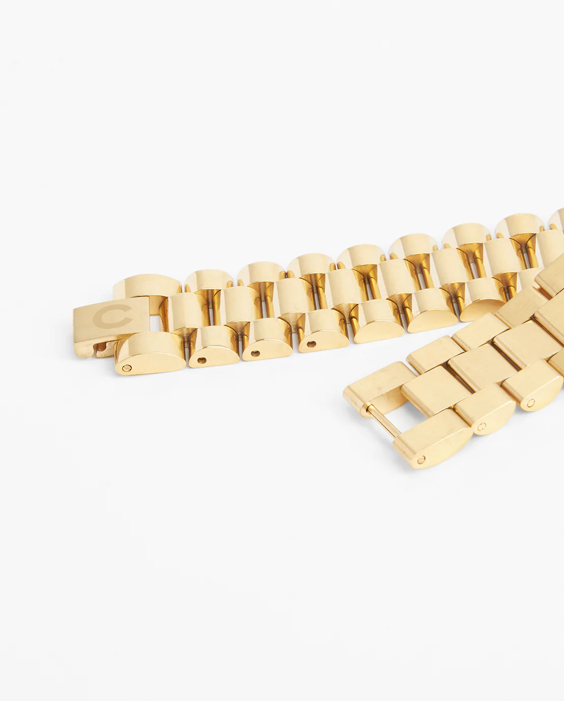 10mm Watch Strap Link Bracelet - Gold - Image 3