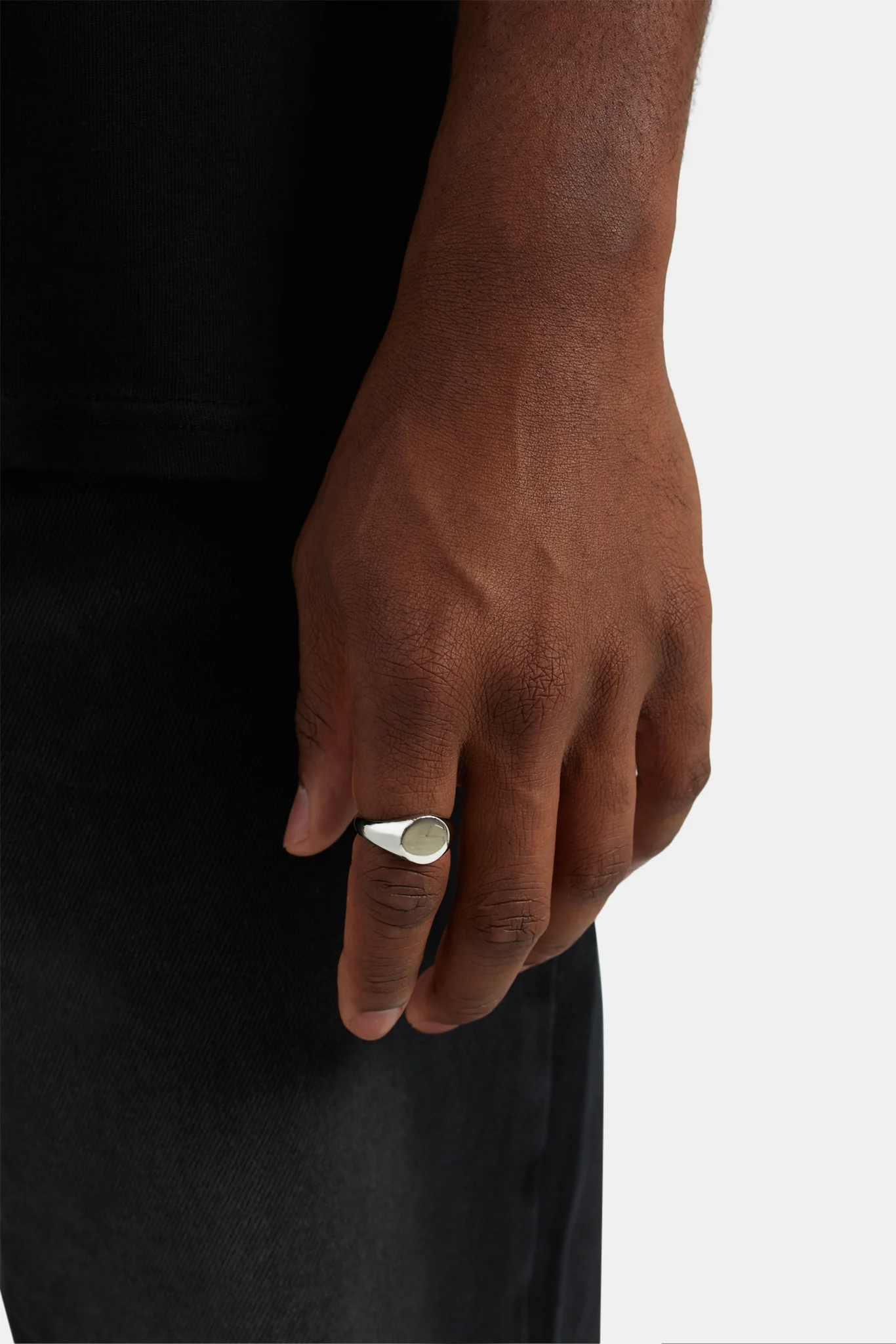 11mm Polished Round Signet Ring - Image 2