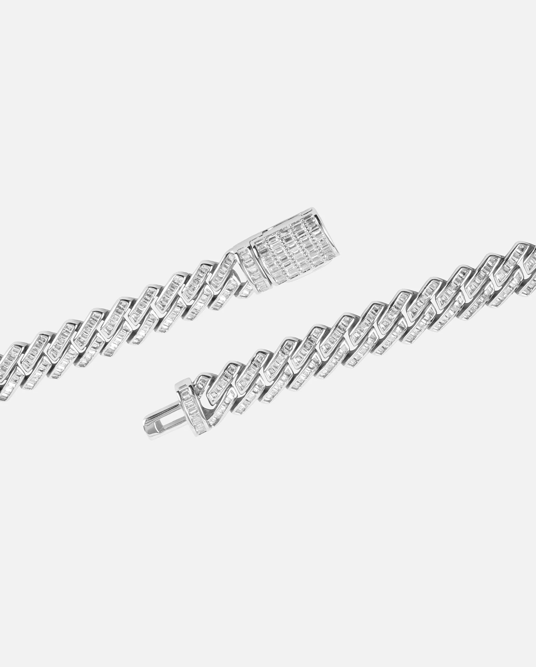 12mm Baguette Prong Cuban Chain - Image 3