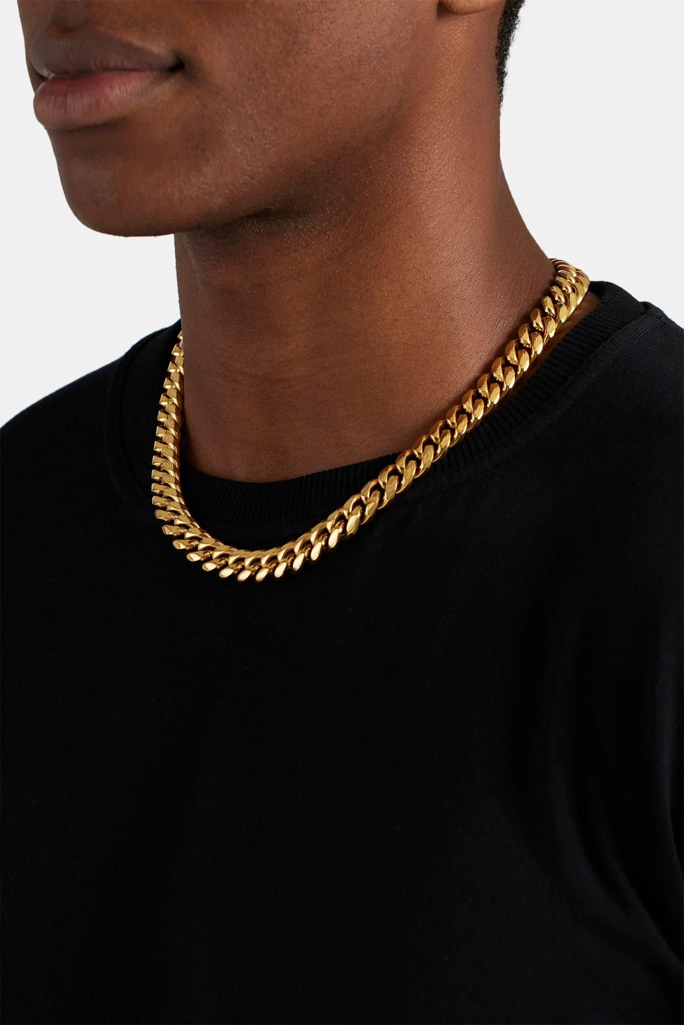 12mm Miami Cuban Link Chain - Gold - Image 4