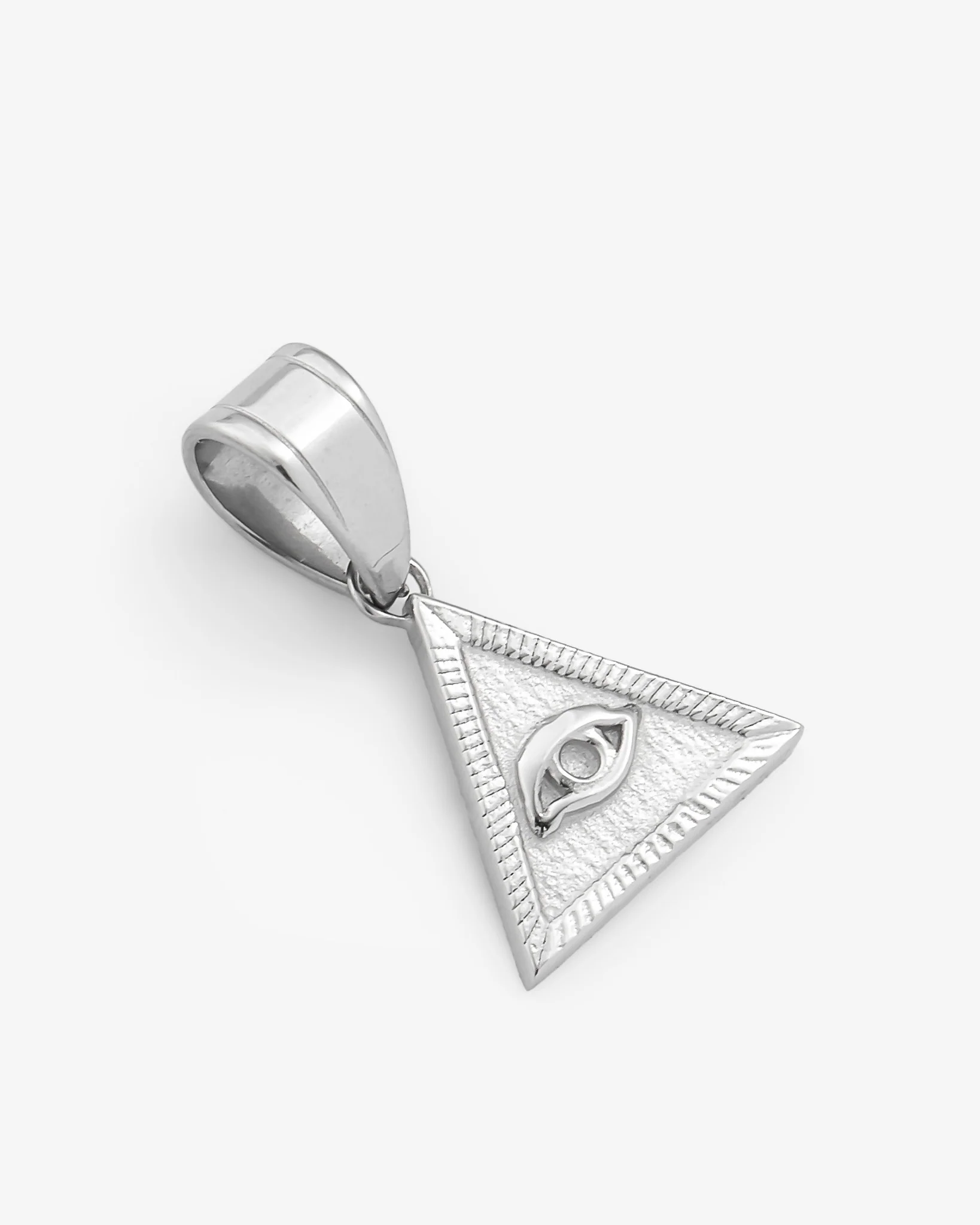 13mm Eye Symbol Triangle Pendant - Image 3