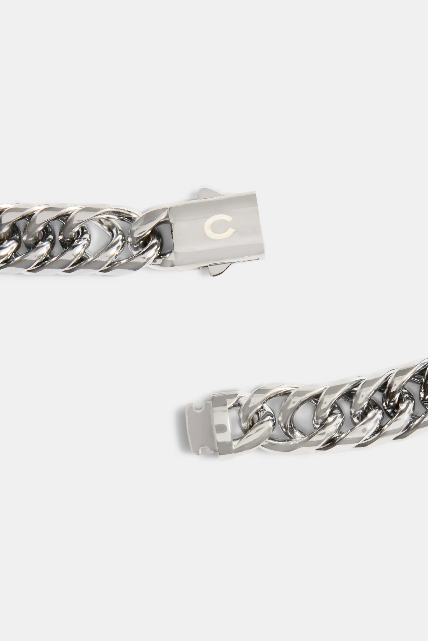 13mm Polished Cuban Link Chain - Stainless Steel - Image 4