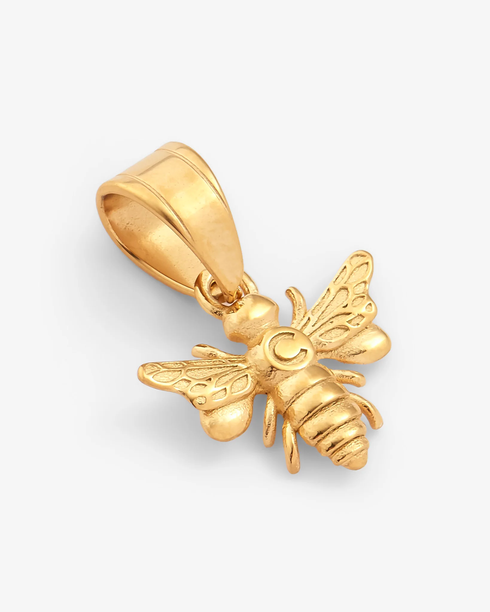15mm Bee Single Pendant - Gold - Image 3