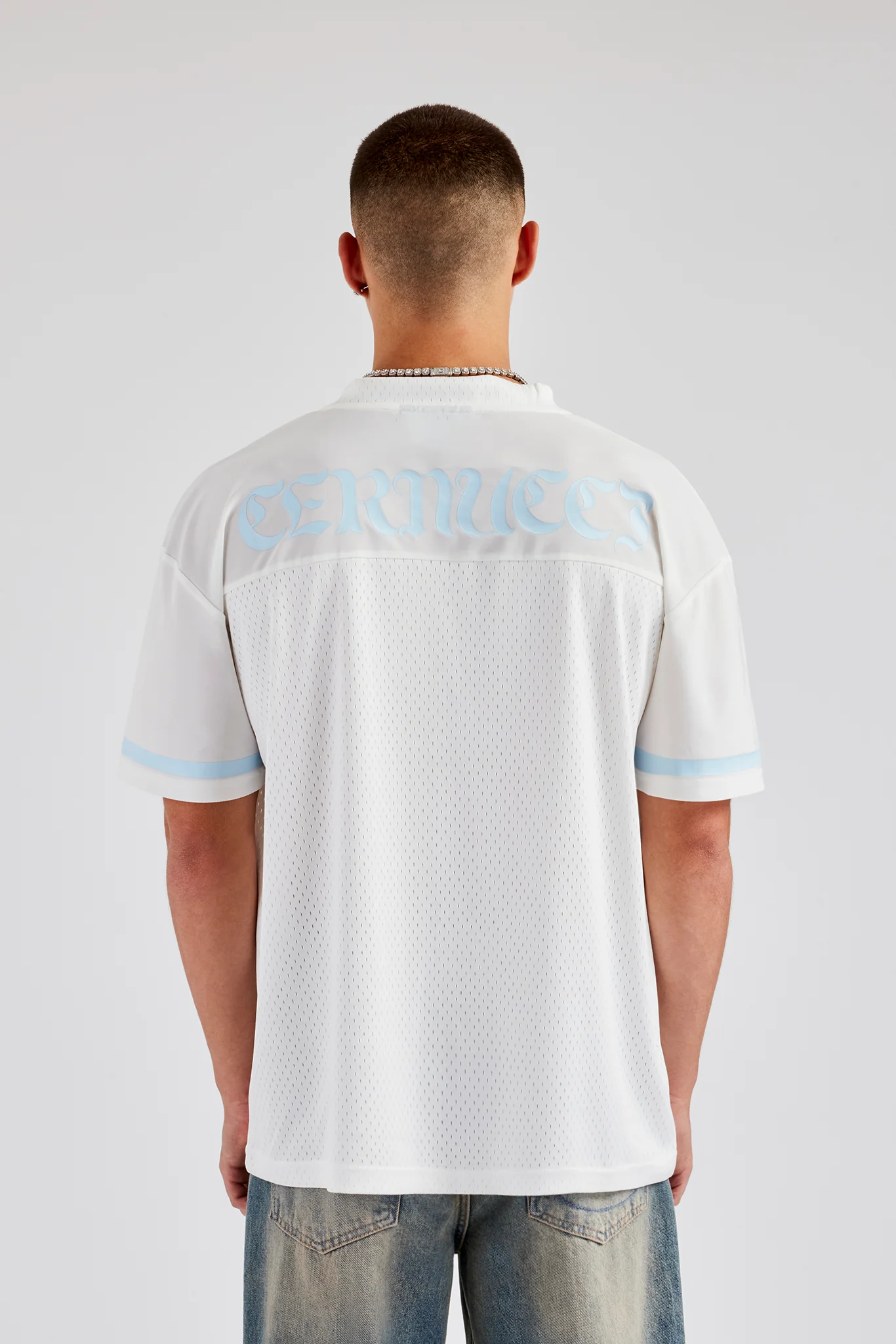 17 Cherub Motif Mesh Top - Image 3