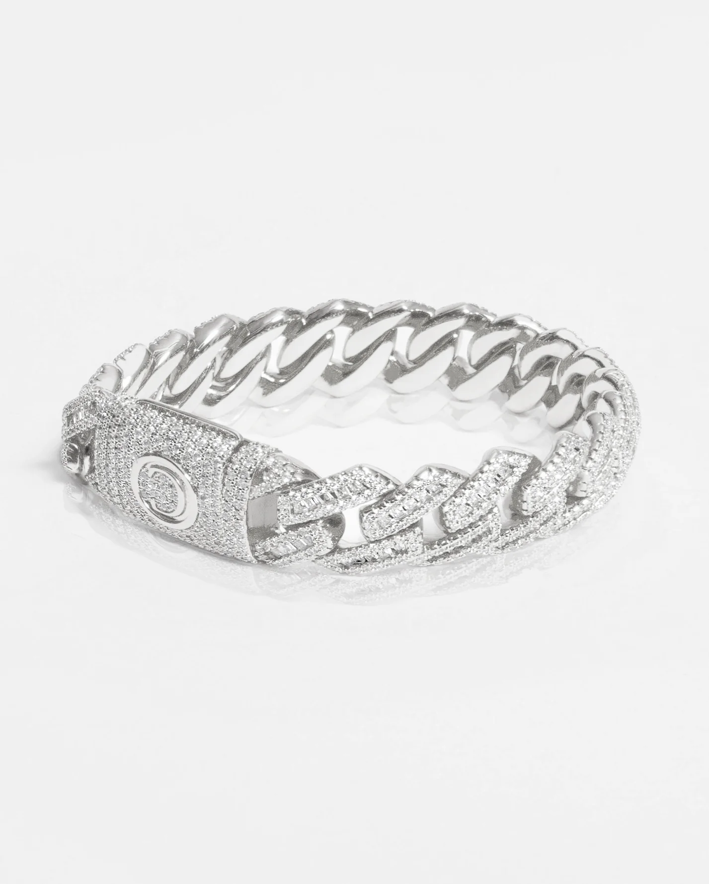 17mm Baguette Prong Link Bracelet