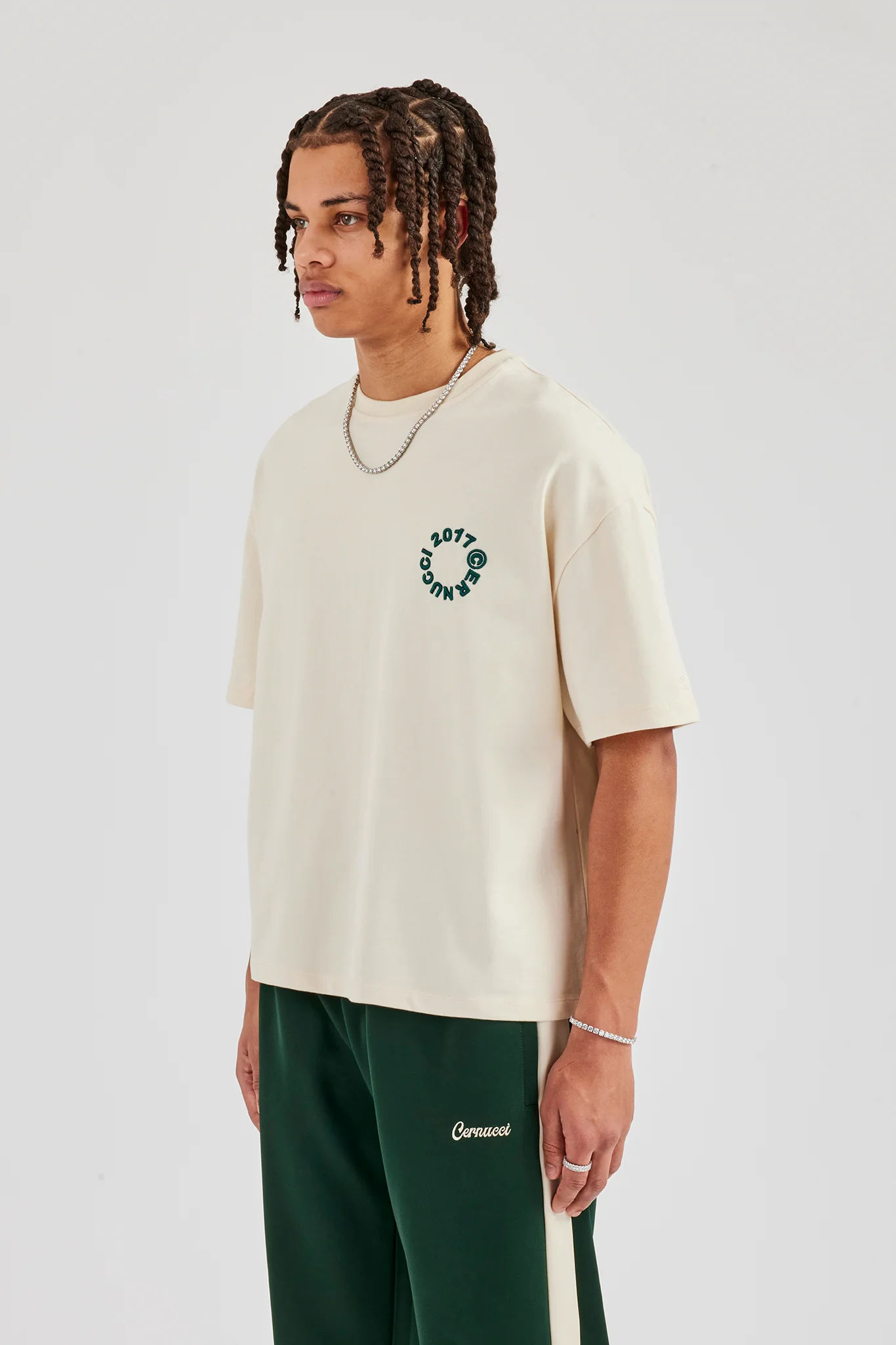 1886 Back Print Boxy T-Shirt - Off White - Image 3
