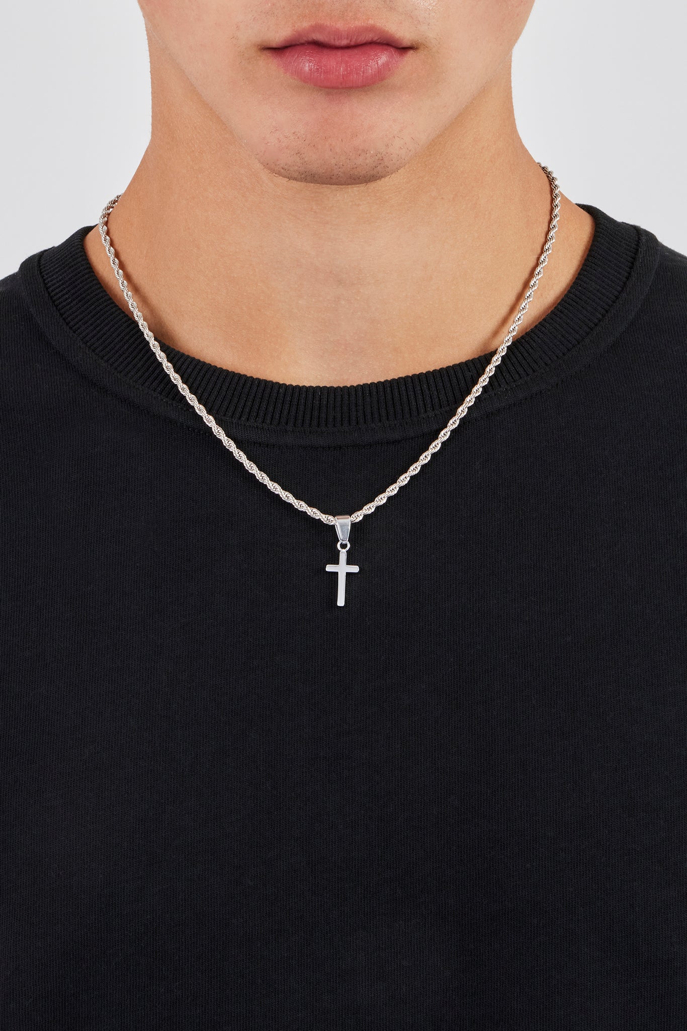 18mm Polished Cross Pendant - Image 2