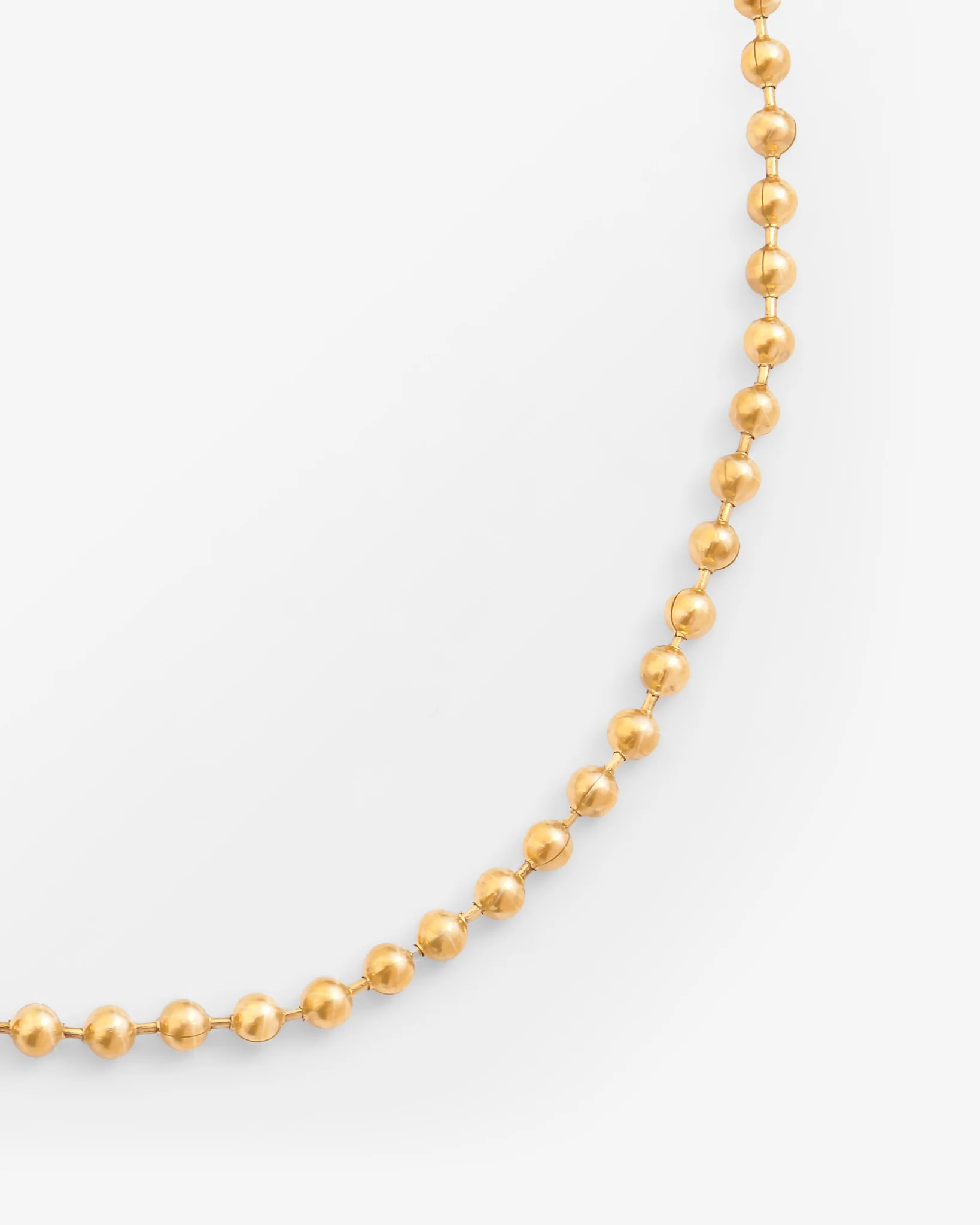 2.5mm Bead Chain - Gold - Image 4