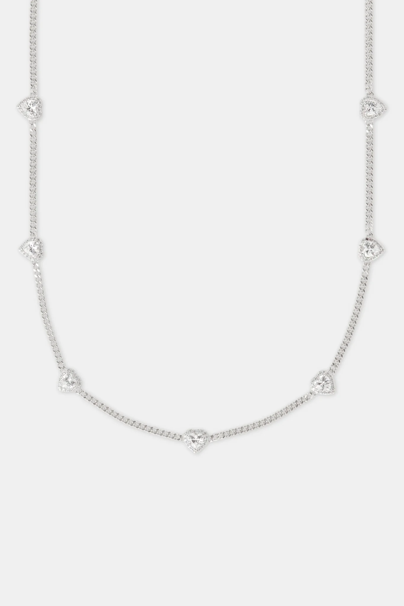 2.5mm Micro Cuban Multi Heart Cz Chain - Image 2