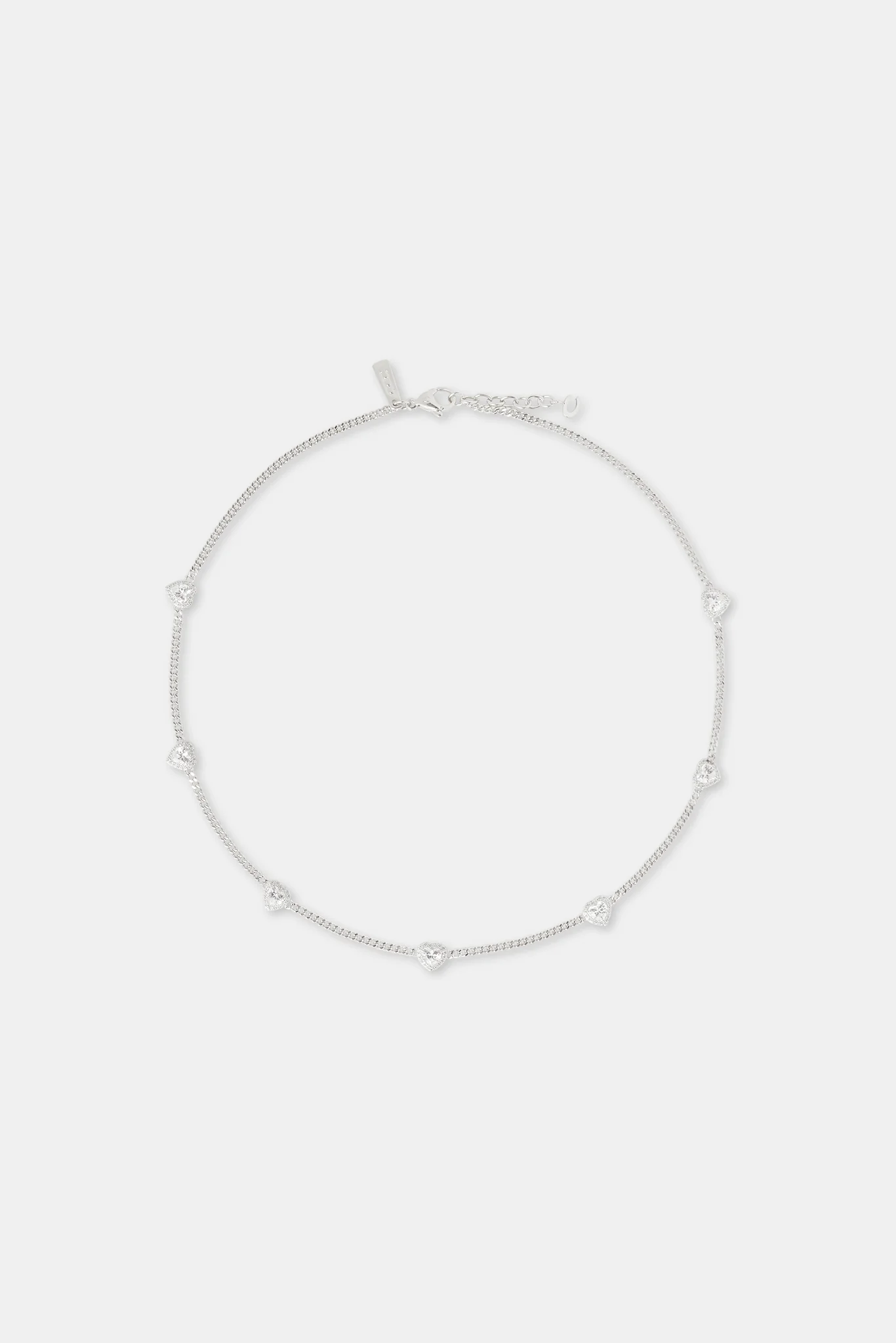 2.5mm Micro Cuban Multi Heart Cz Chain - Image 4