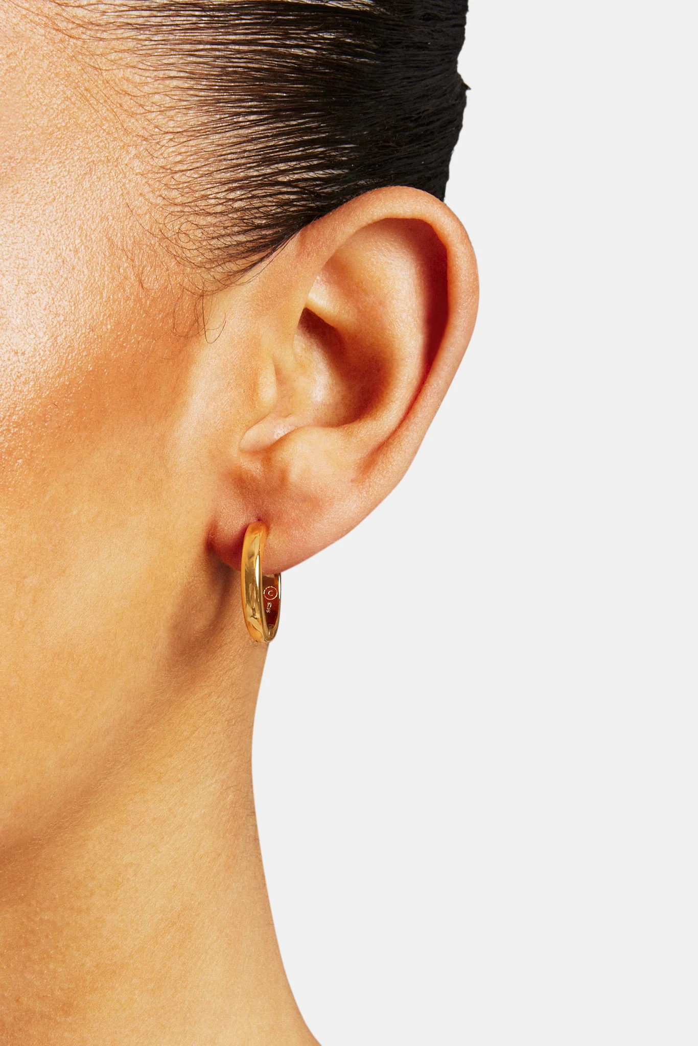 2 Pack Polished Hoop Earrings - Image 3