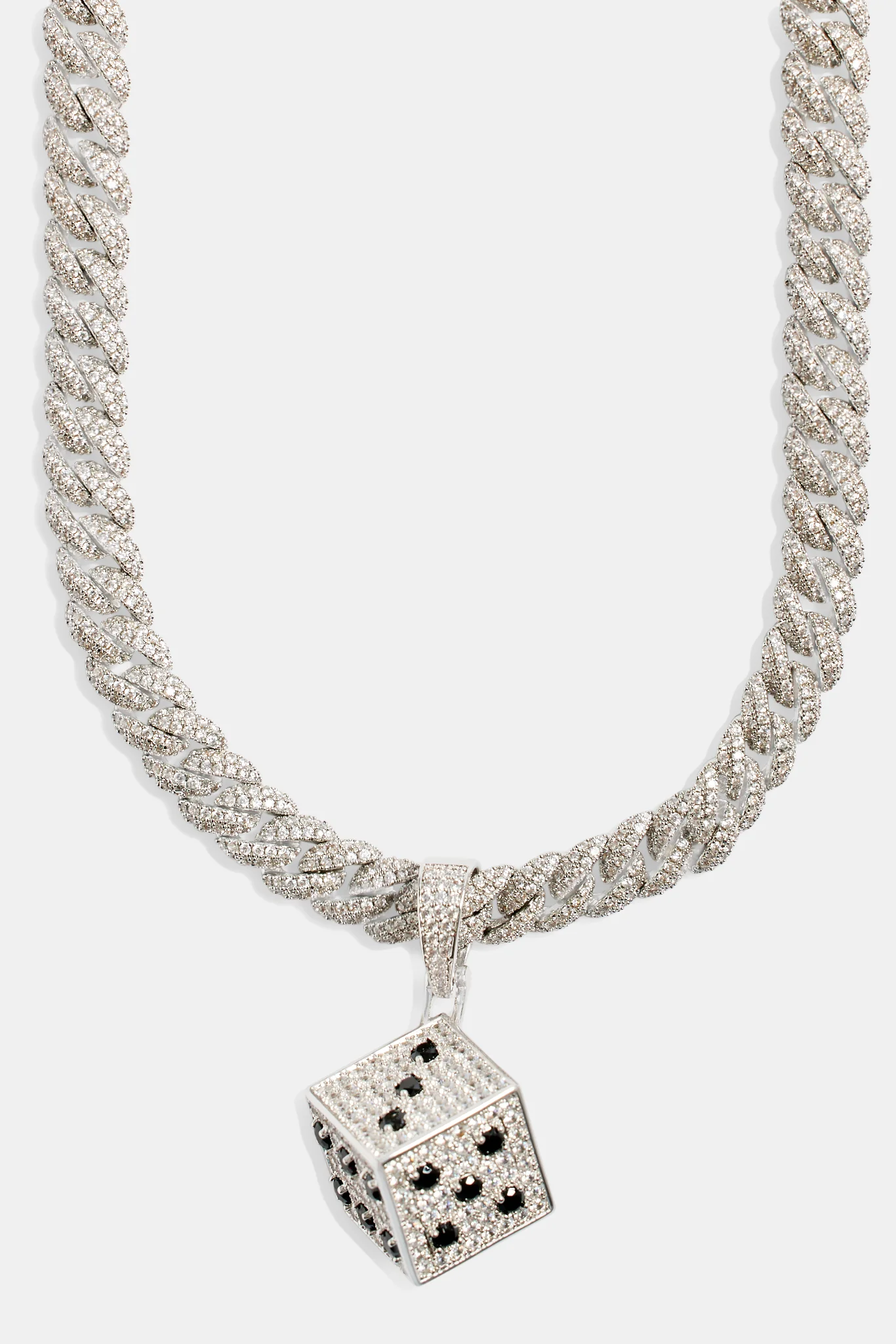 20mm Iced CZ Dice Pendant - Image 10