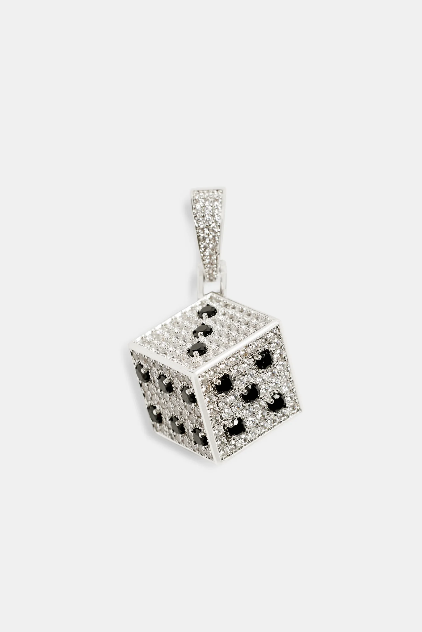 20mm Iced CZ Dice Pendant - Image 2