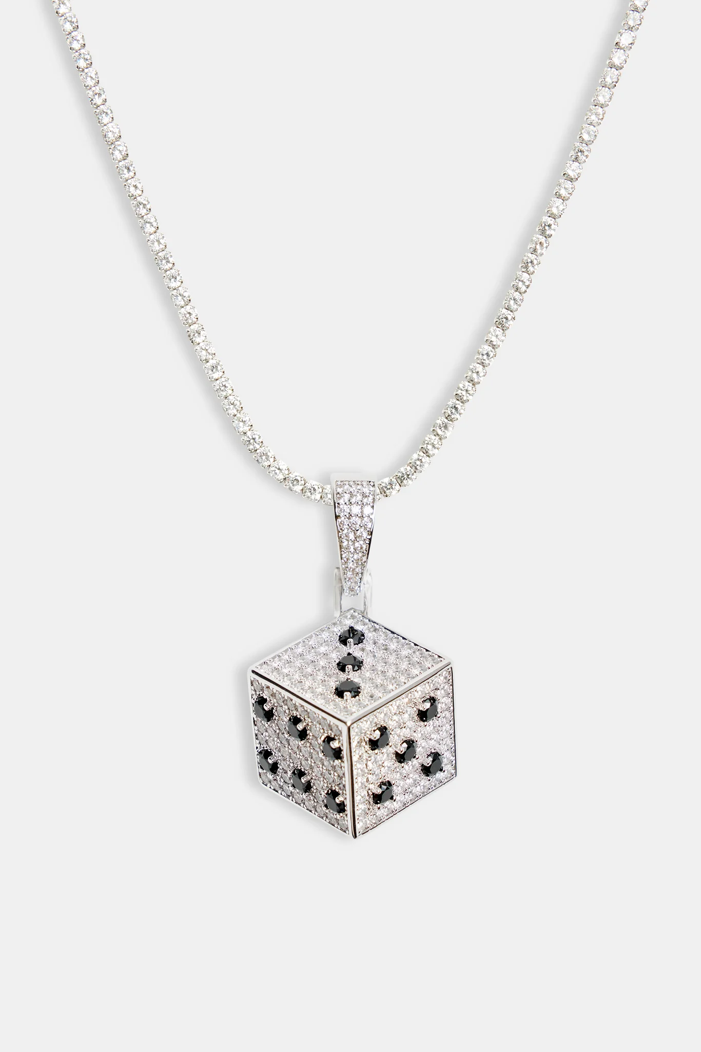 20mm Iced CZ Dice Pendant - Image 6