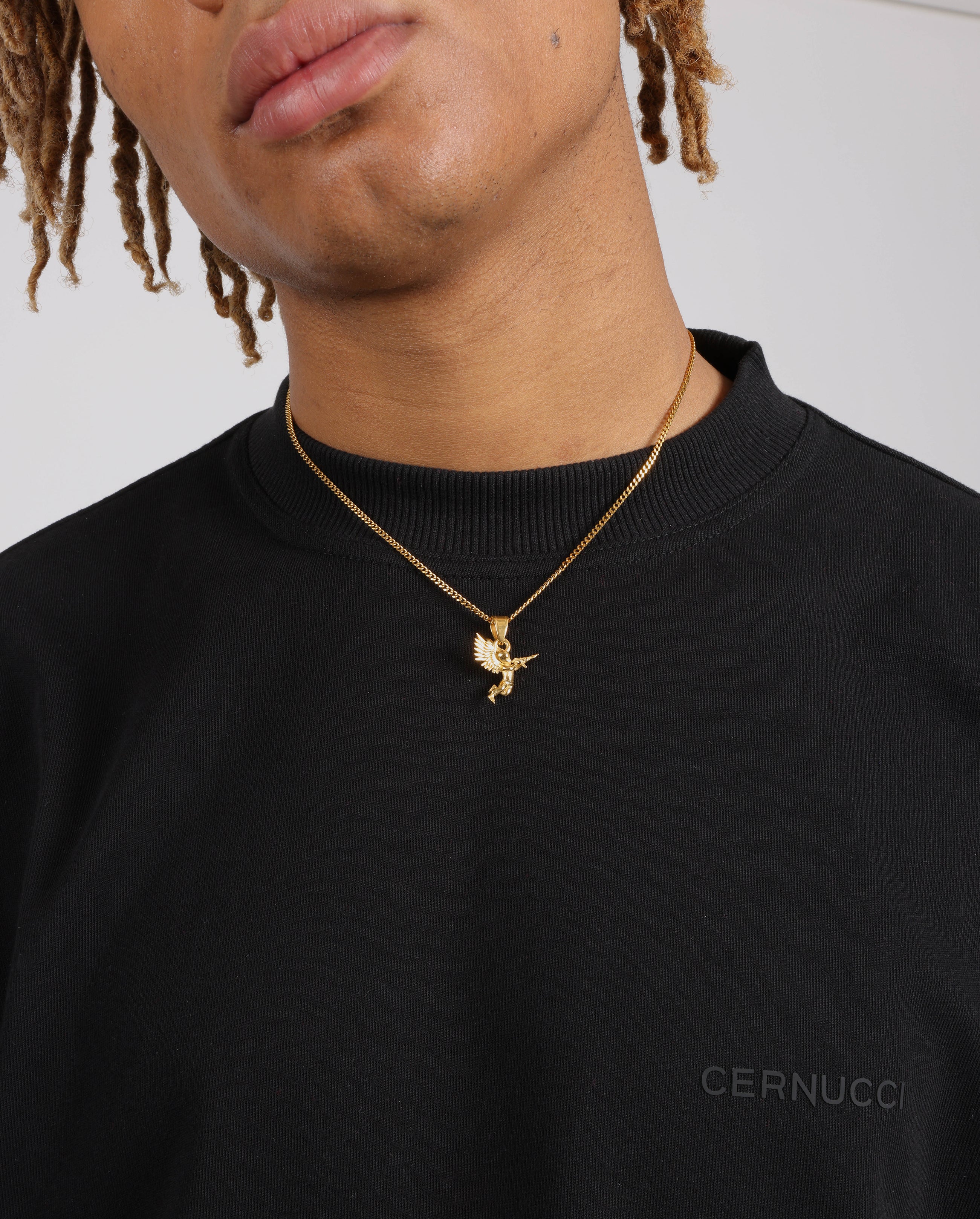 21mm Angel Soldier Single Pendant - Gold - Image 2