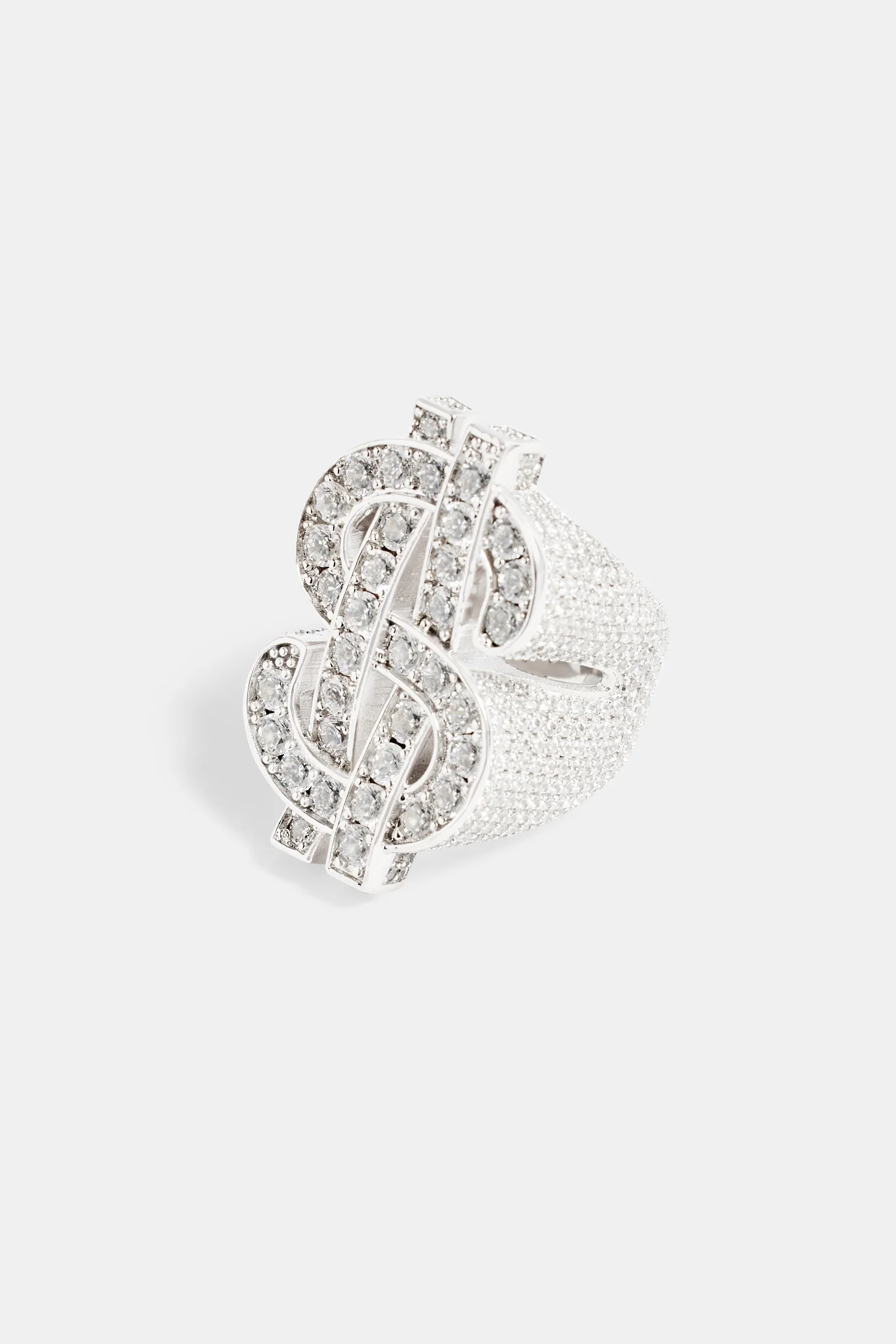 33mm Iced CZ Dollar Sign Ring - Image 3