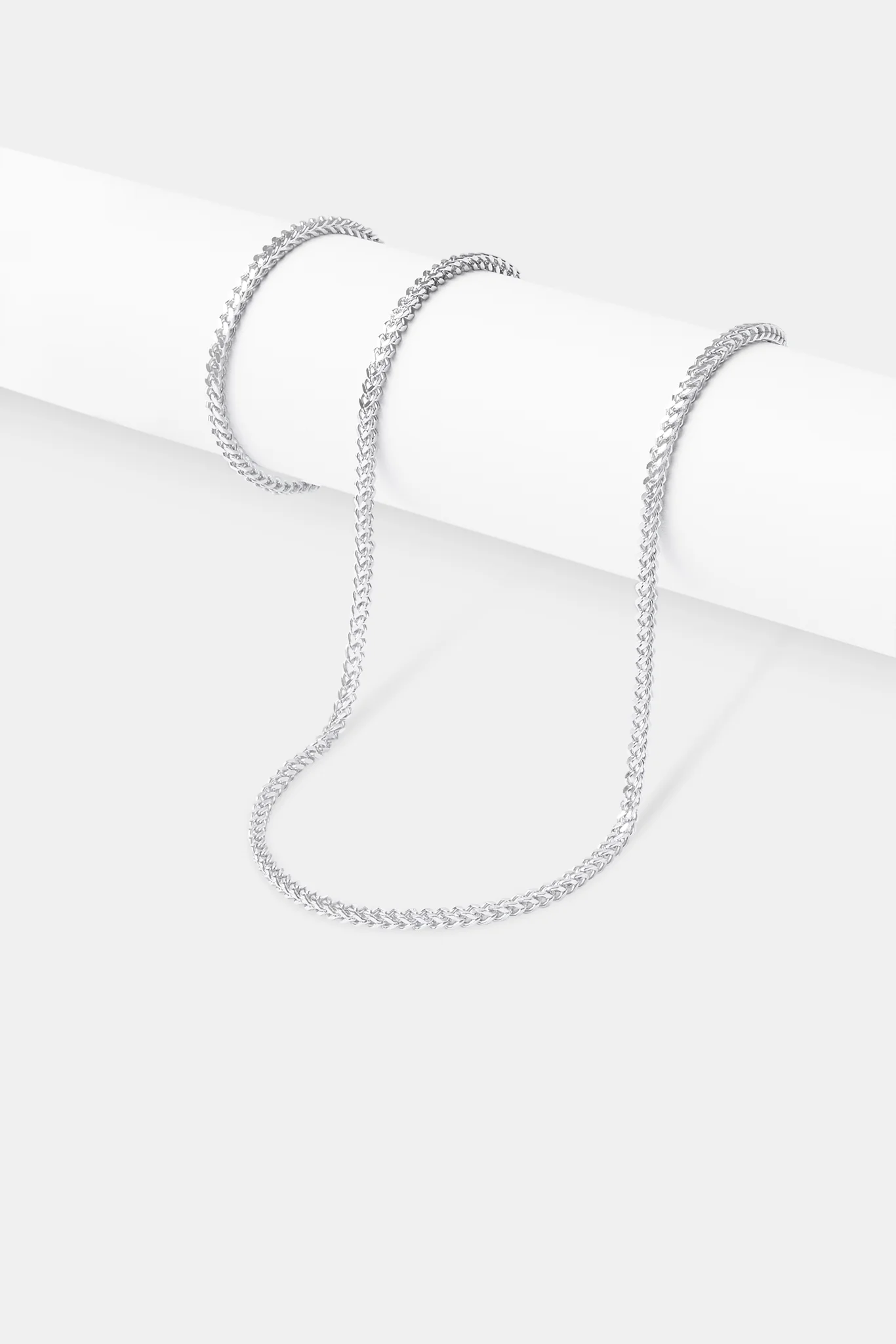 3mm Franco Chain & Bracelet - White - Image 2