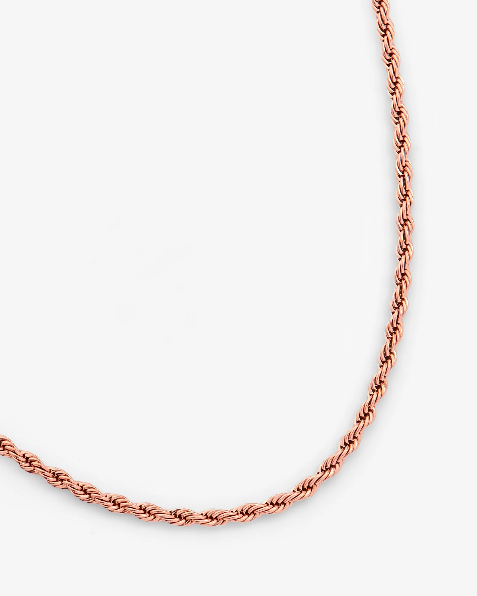 3mm Rope Chain - Rose Gold - Image 3