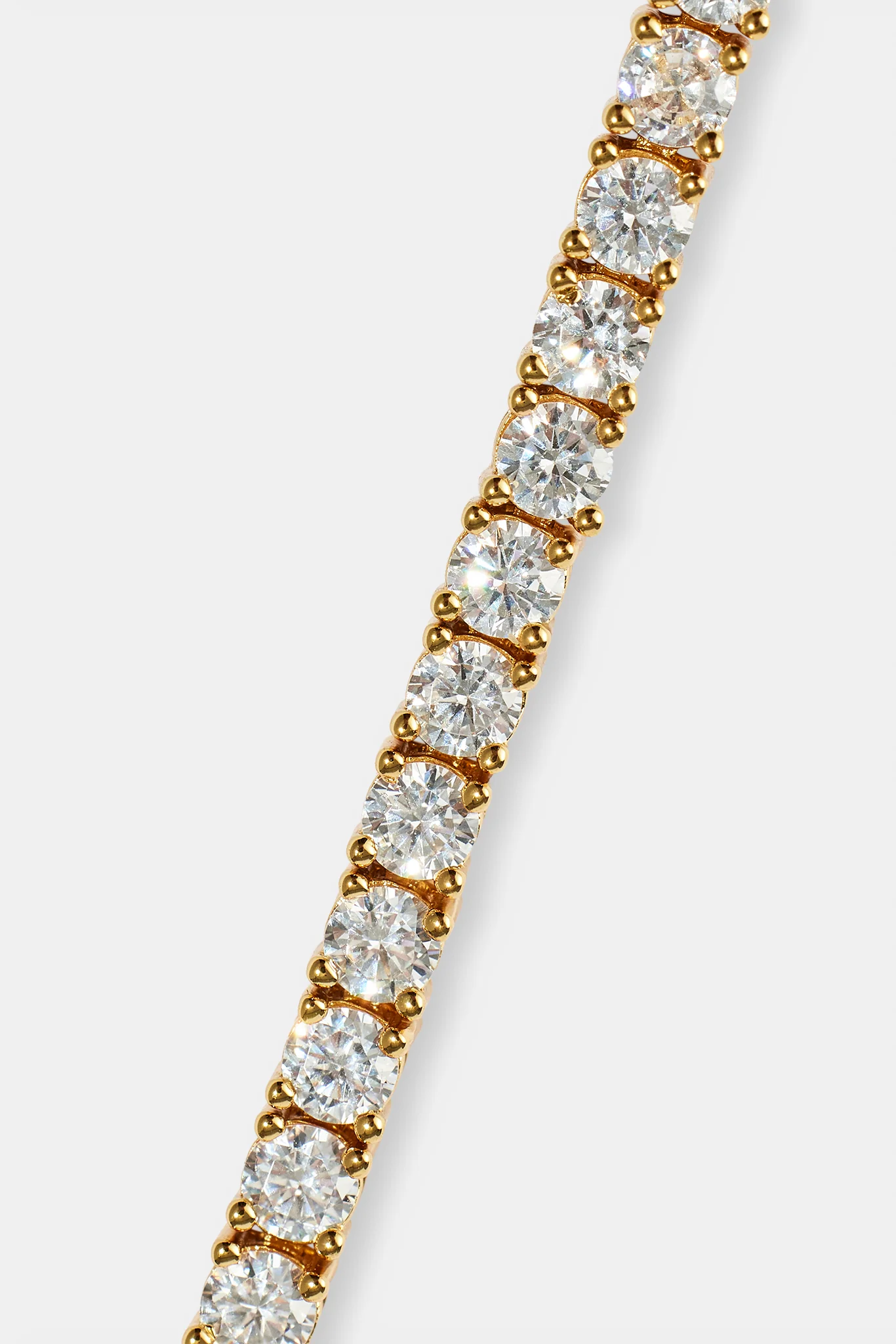 Tennis Bracelet - 3mm - Gold - Image 4