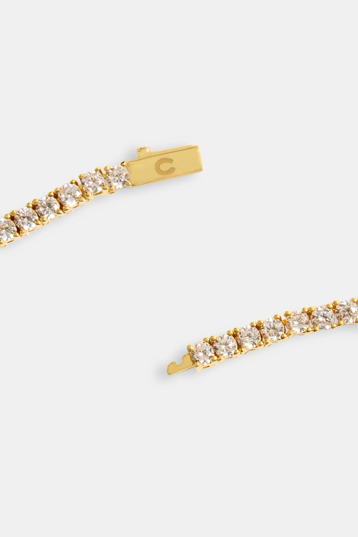 3mm Tennis Chain Choker - Gold - Image 3