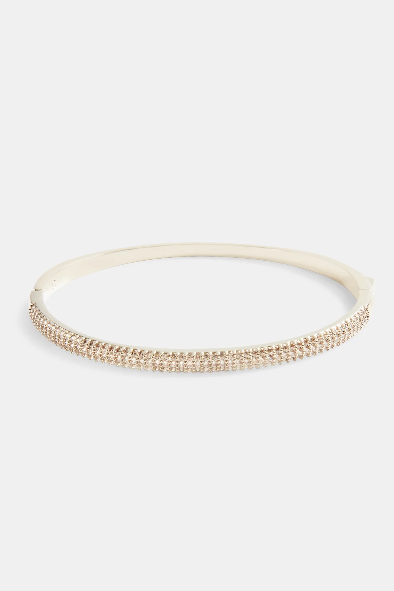 4mm Iced CZ Pave Band Bangle - Image 2