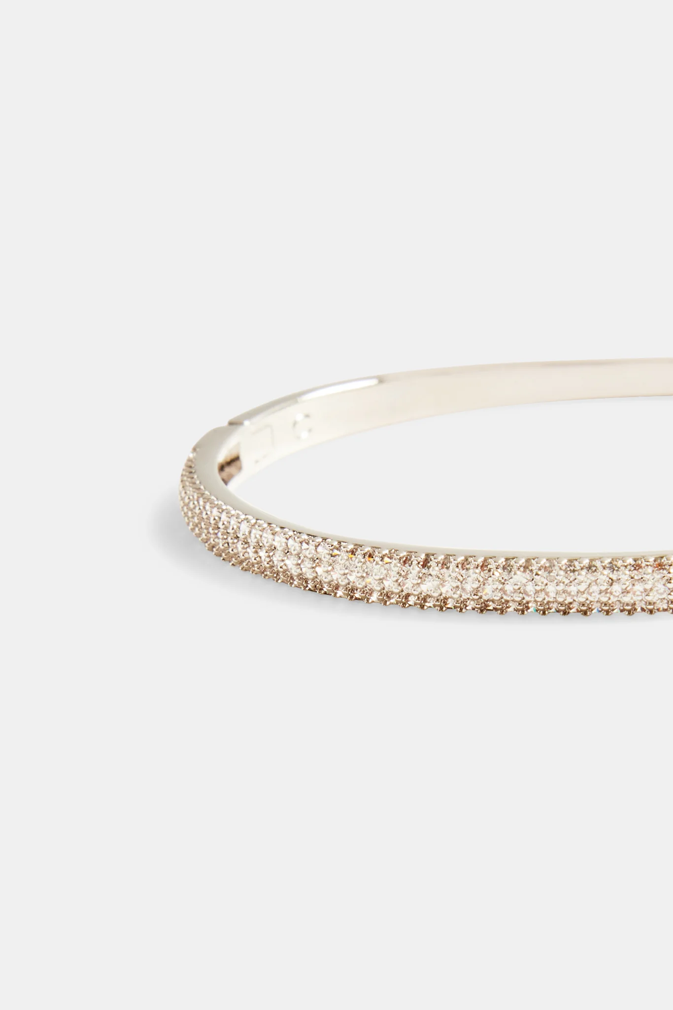 4mm Iced CZ Pave Band Bangle - Image 3