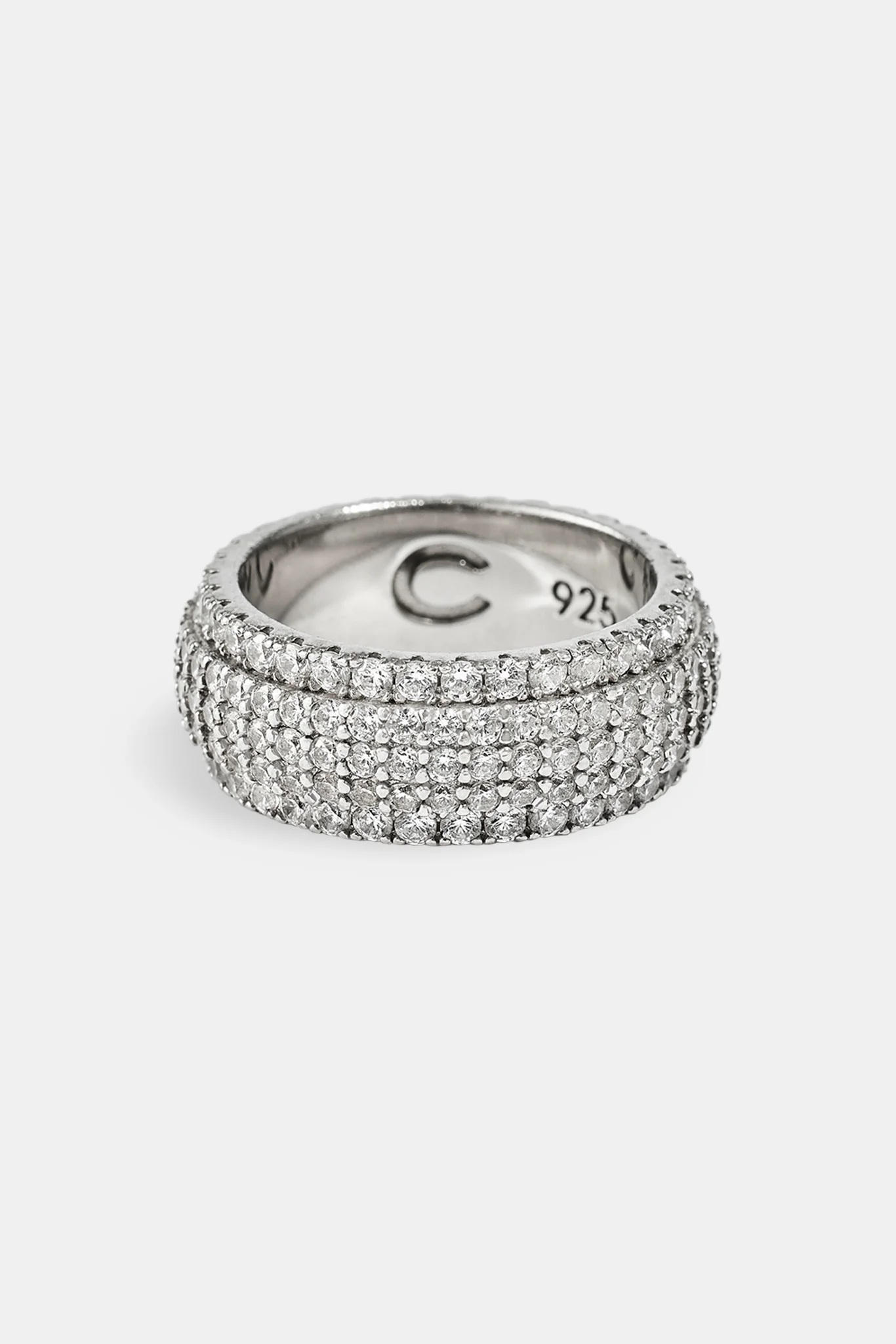5 Row Band Ring - 10mm - Image 3