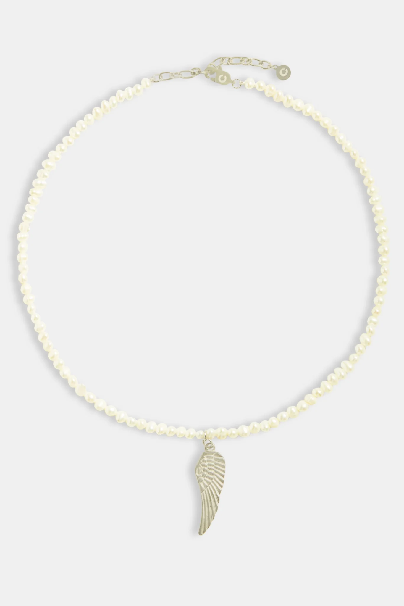 5mm Freshwater Pearl Angel Wing Necklace - Image 2