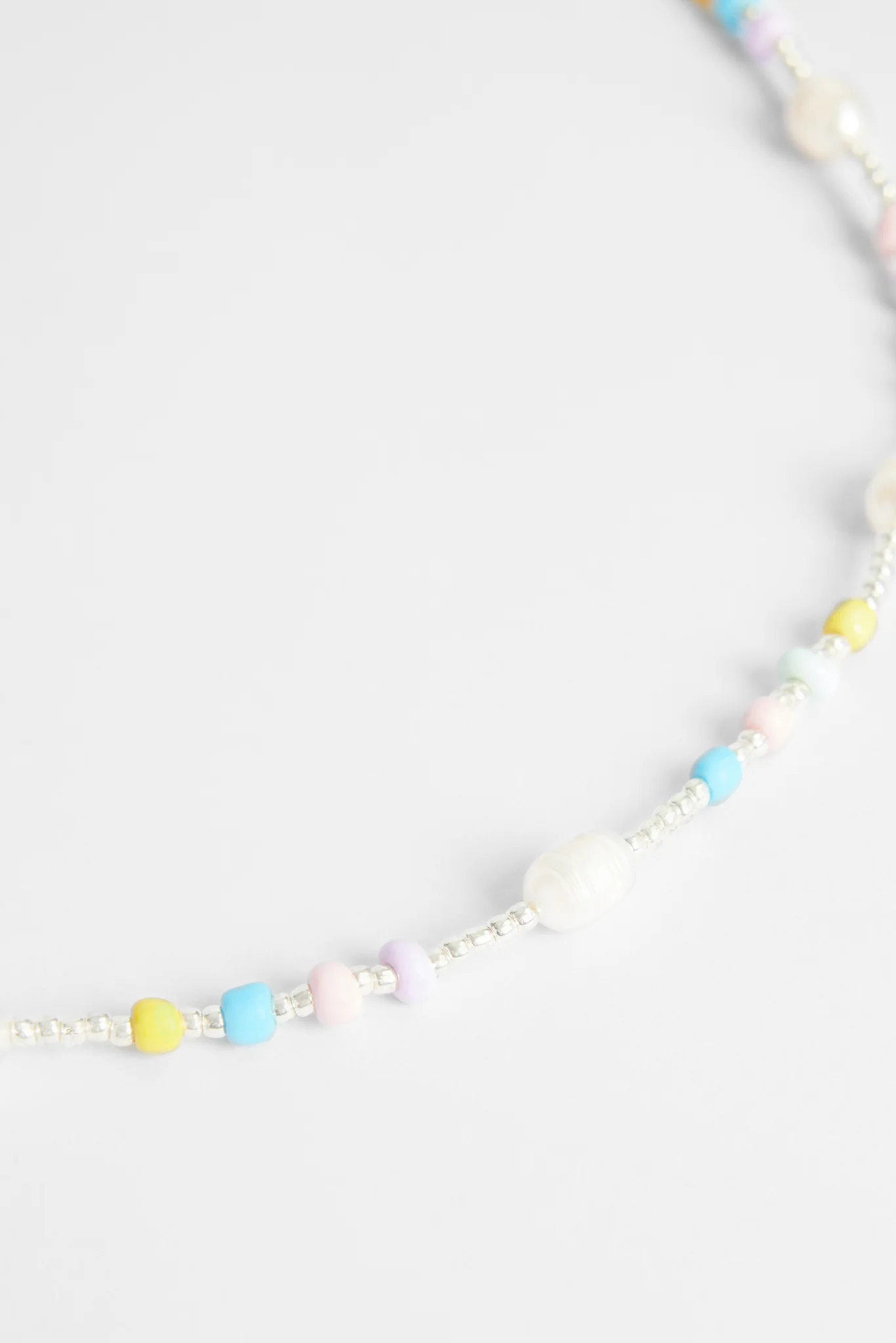 5mm Freshwater Pearl & Mixed Pastel Bead Necklace - Image 3