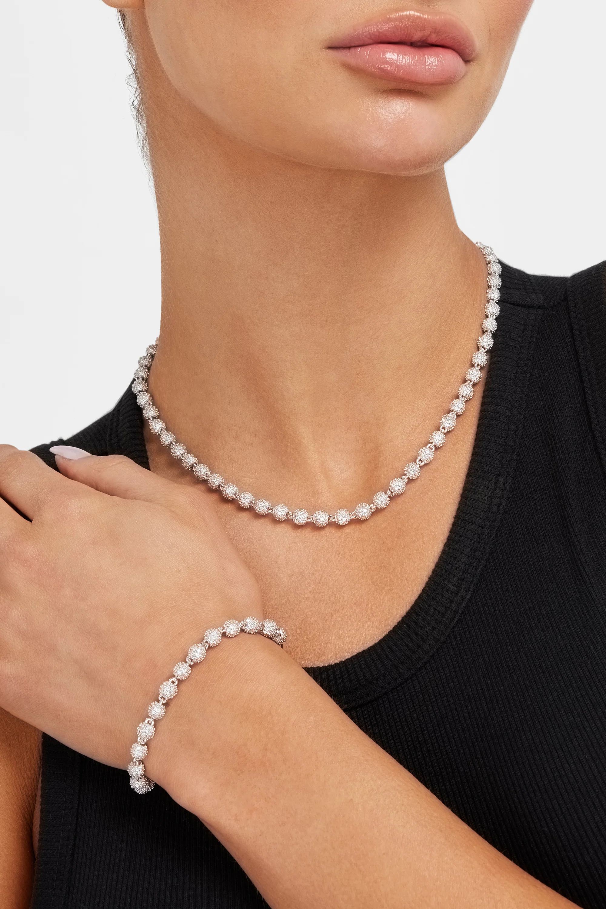 5mm Iced Ball Chain + Bracelet Bundle - Image 3