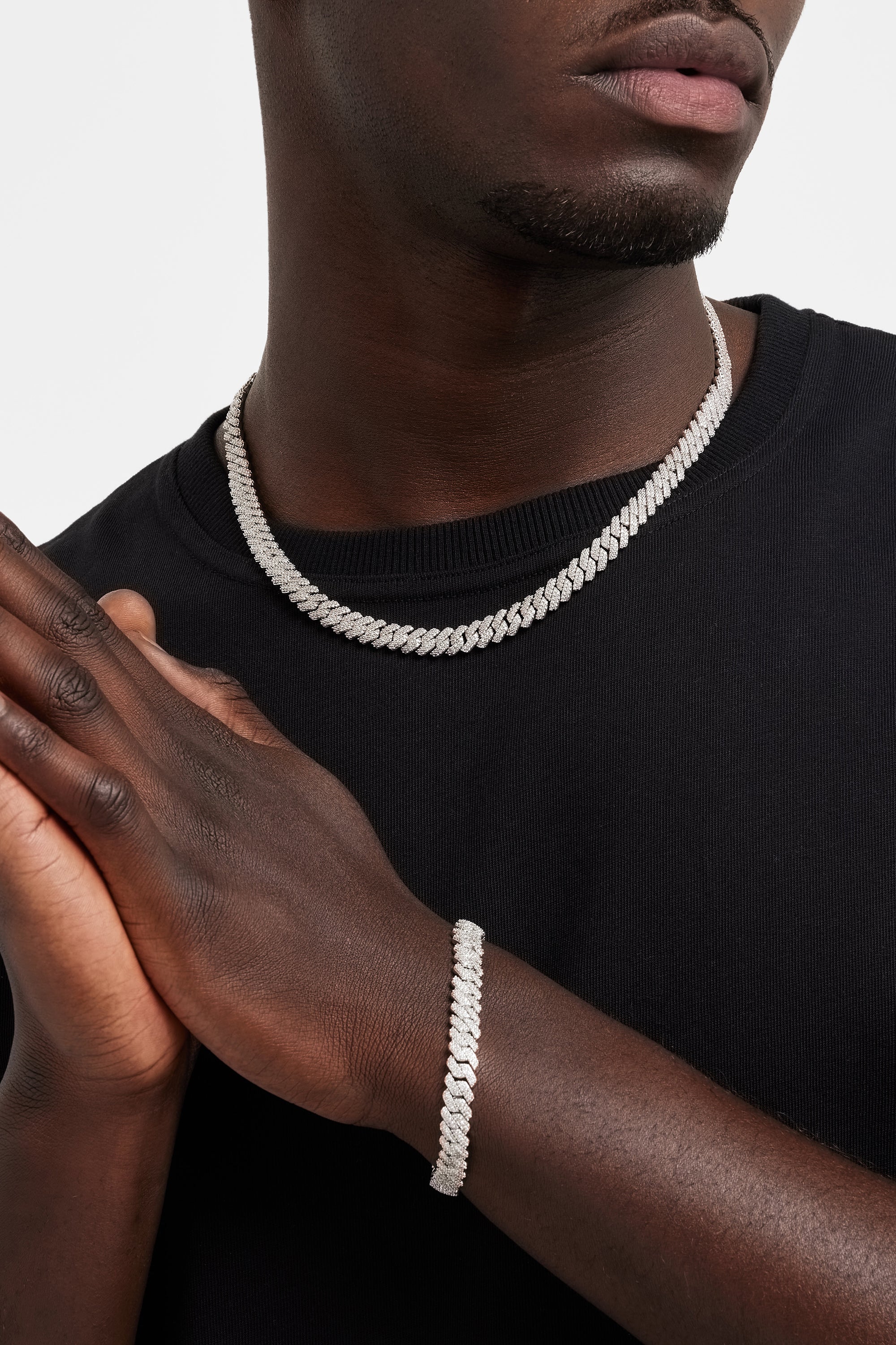 5mm Iced Prong Chain + Bracelet Bundle - Image 2