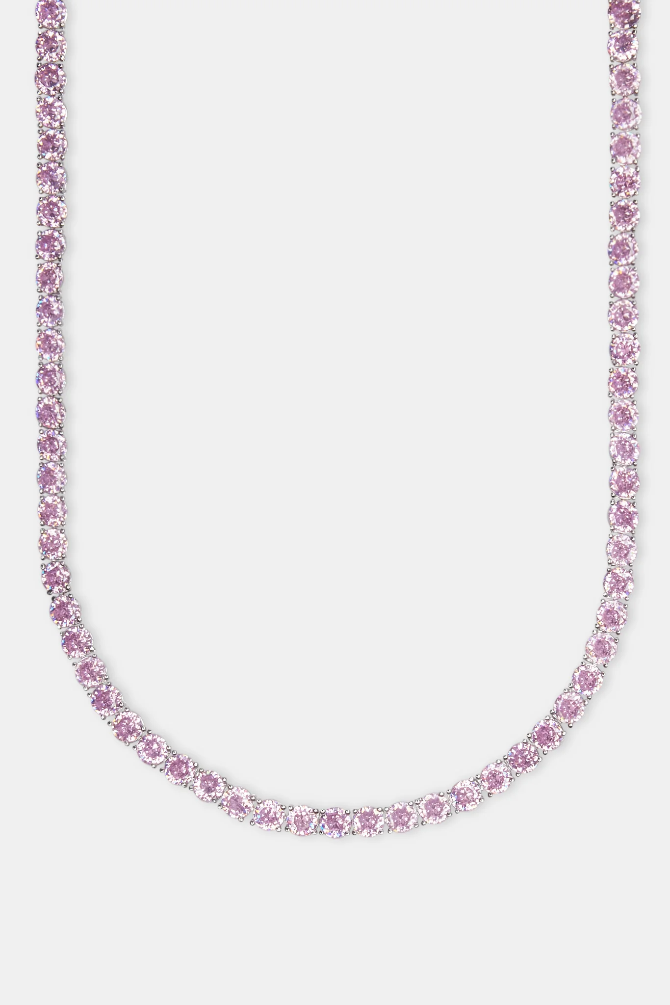 5mm Pastel Pink Tennis Chain - Image 2