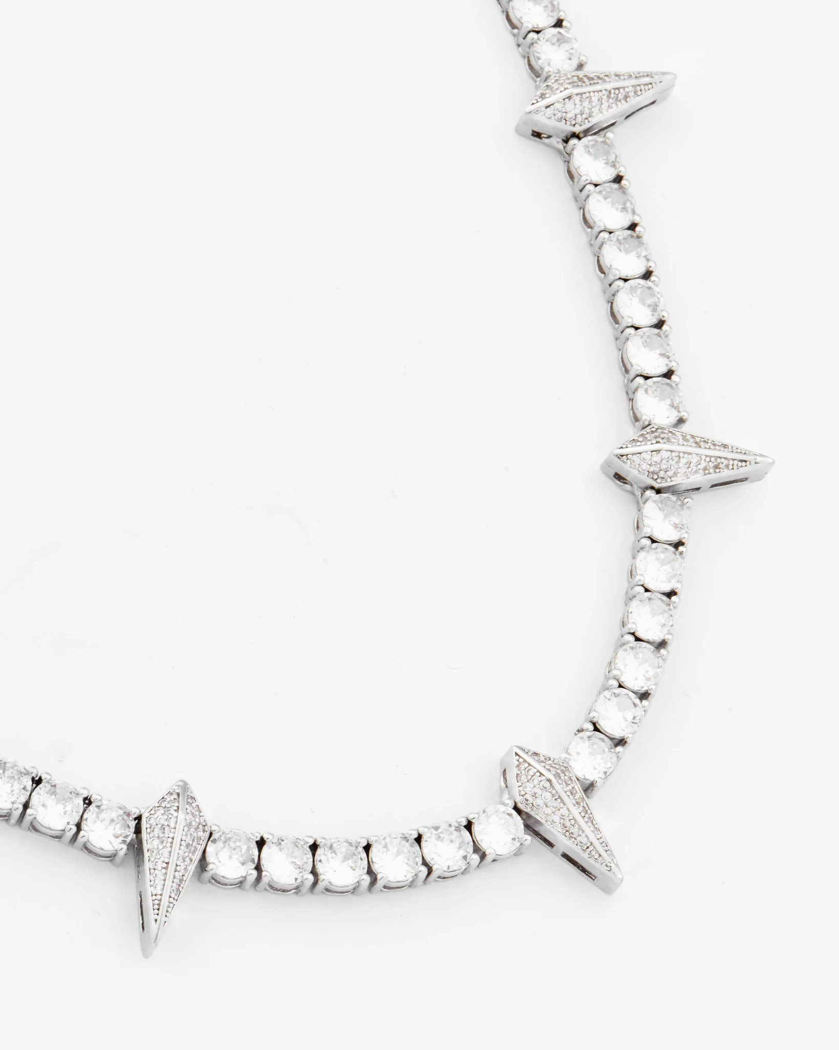 5mm Pave Spike Tennis Chain - Image 4