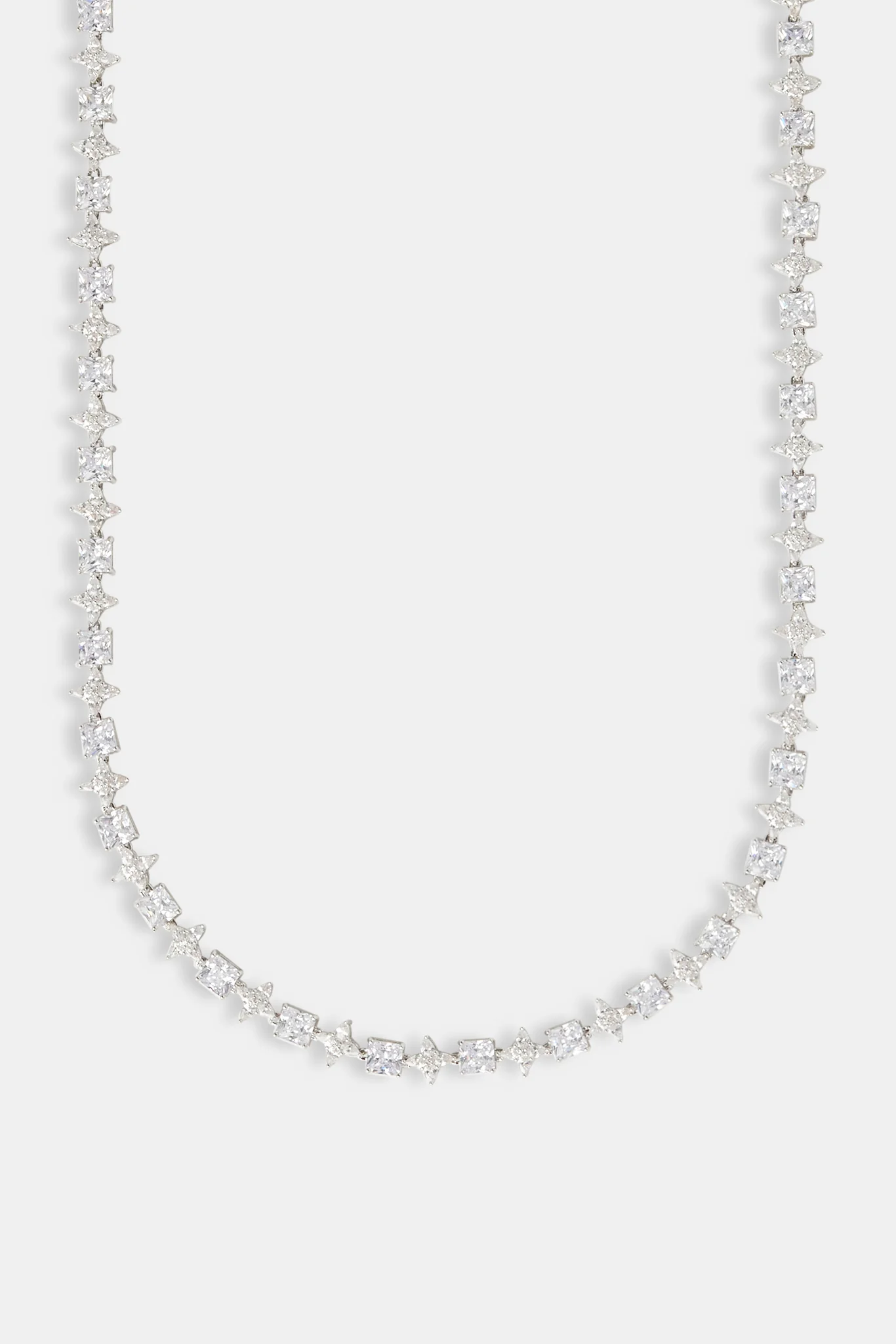 5mm Star & Square Alternating Chain - White - Image 2
