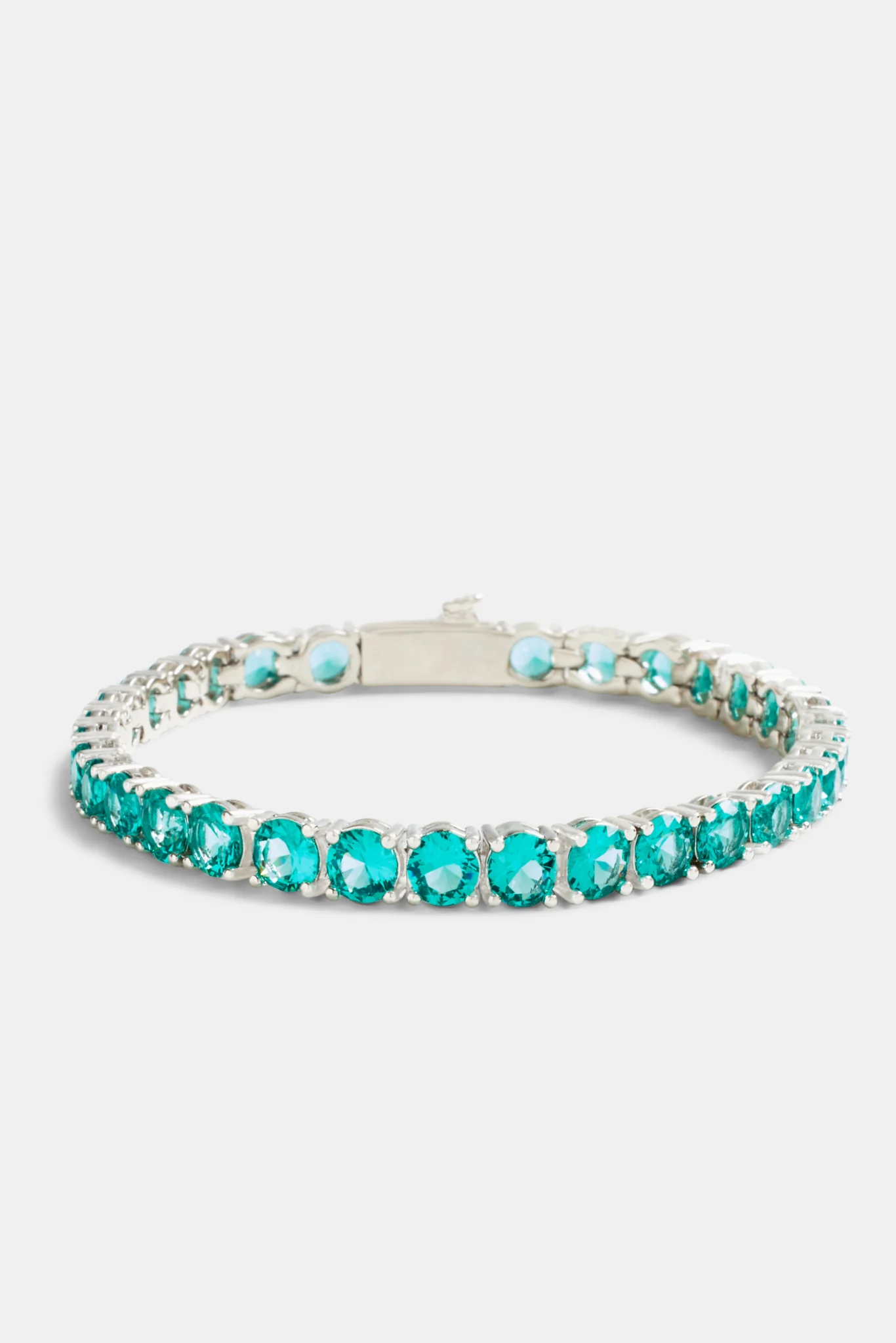 5mm Tennis Bracelet - Aqua - Image 2