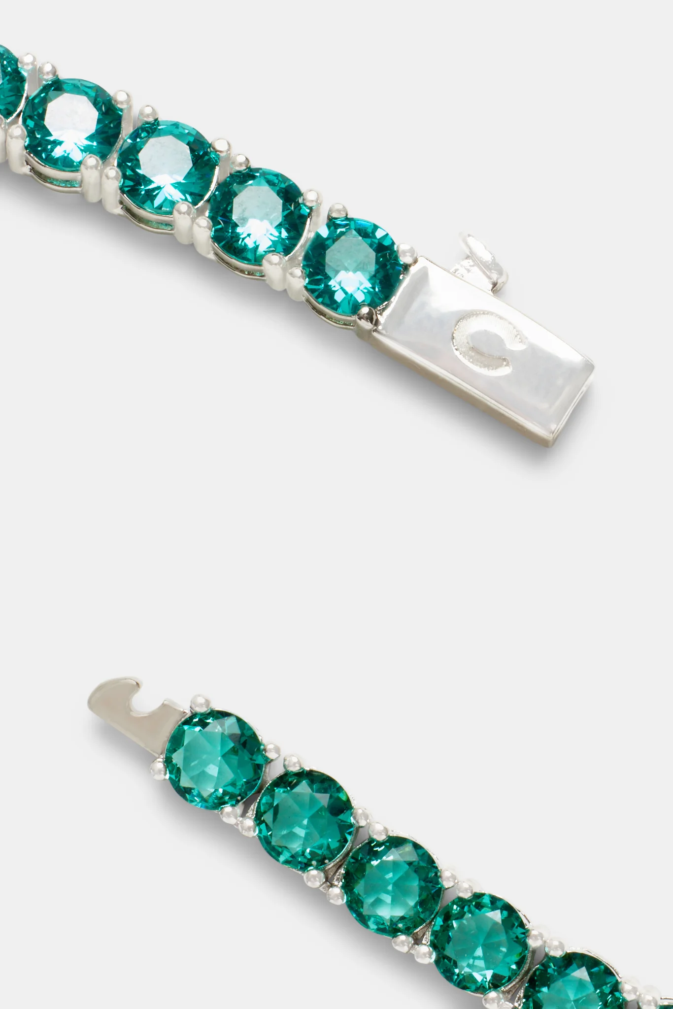 5mm Tennis Bracelet - Aqua - Image 3