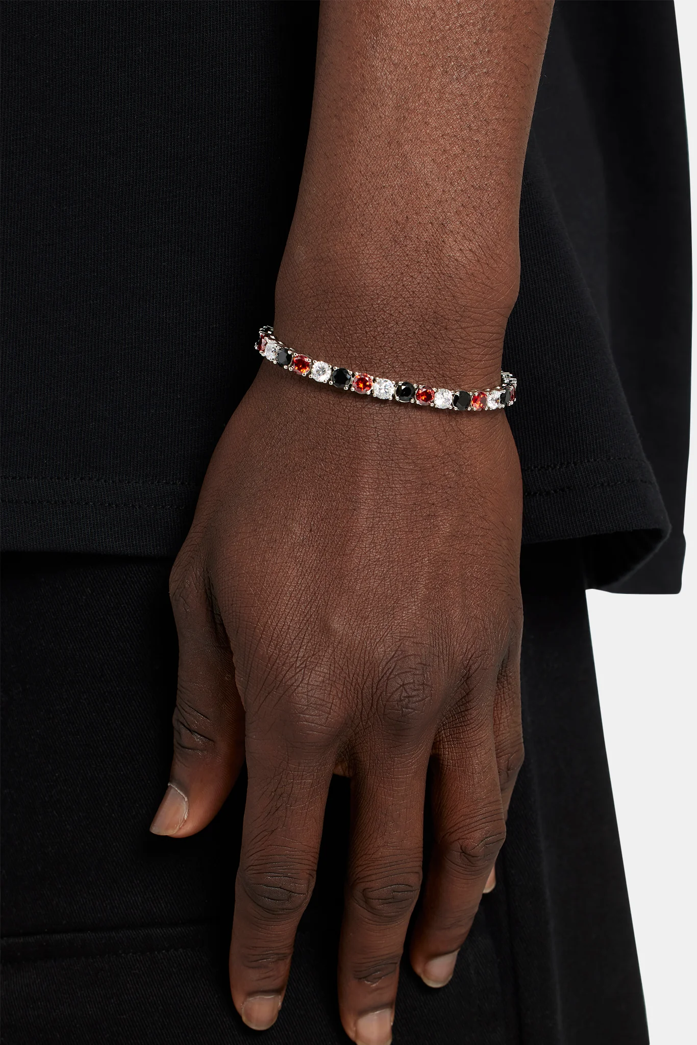 5mm Casino Tennis Bracelet - Red - Image 2