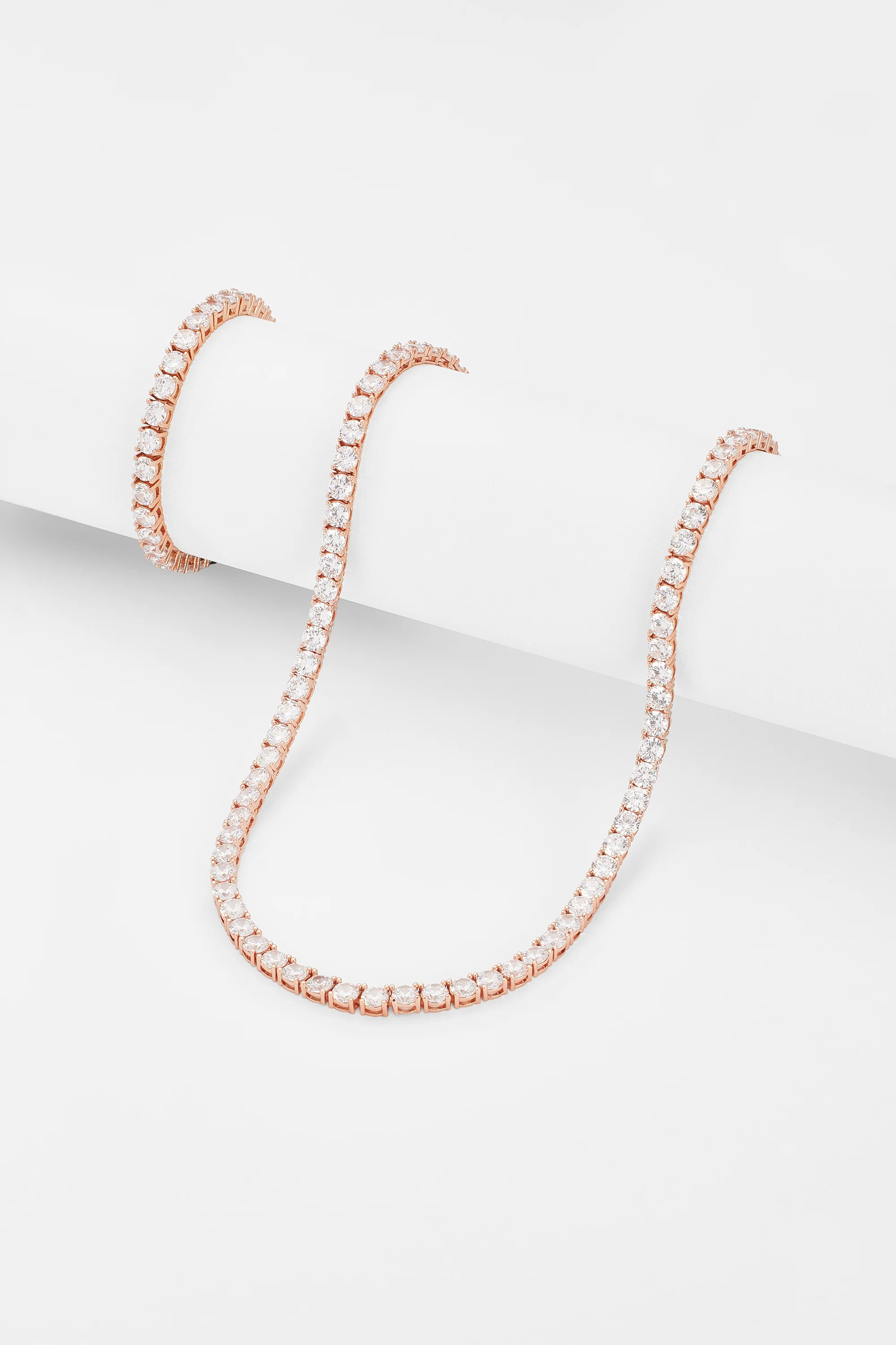 5mm Tennis Chain + Bracelet Bundle - Rose Gold