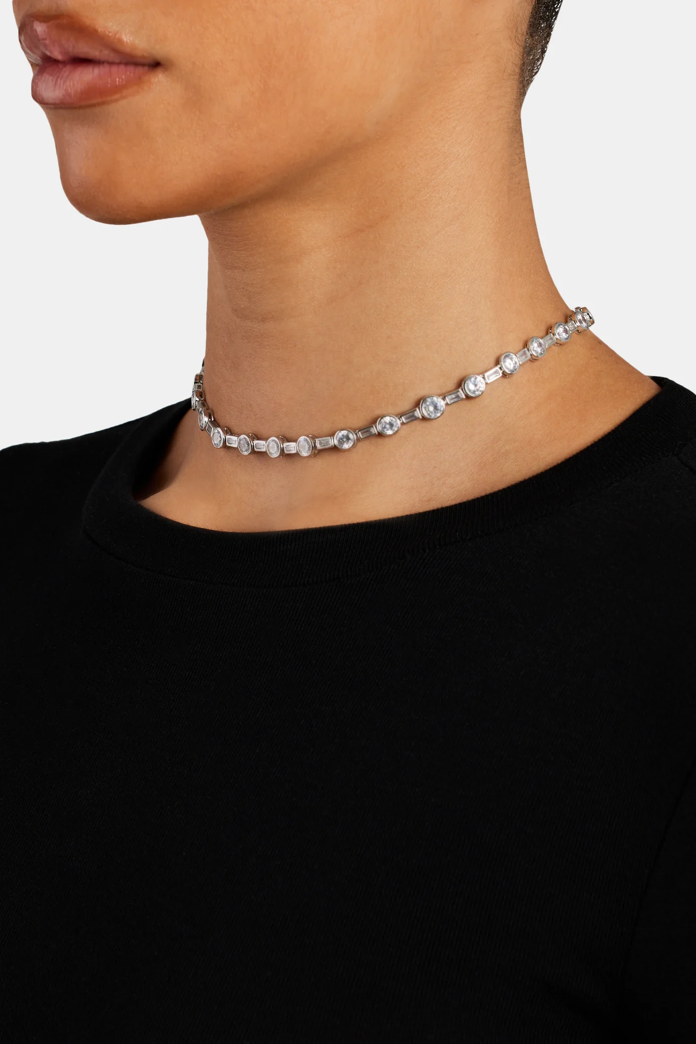 6mm Iced CZ Mixed Shape Choker - Image 4