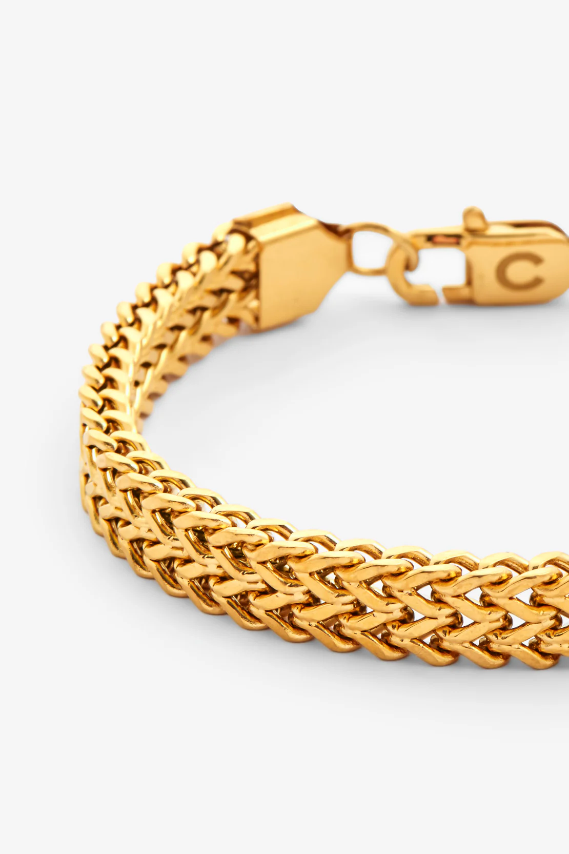 8mm Franco Bracelet - Gold - Image 2