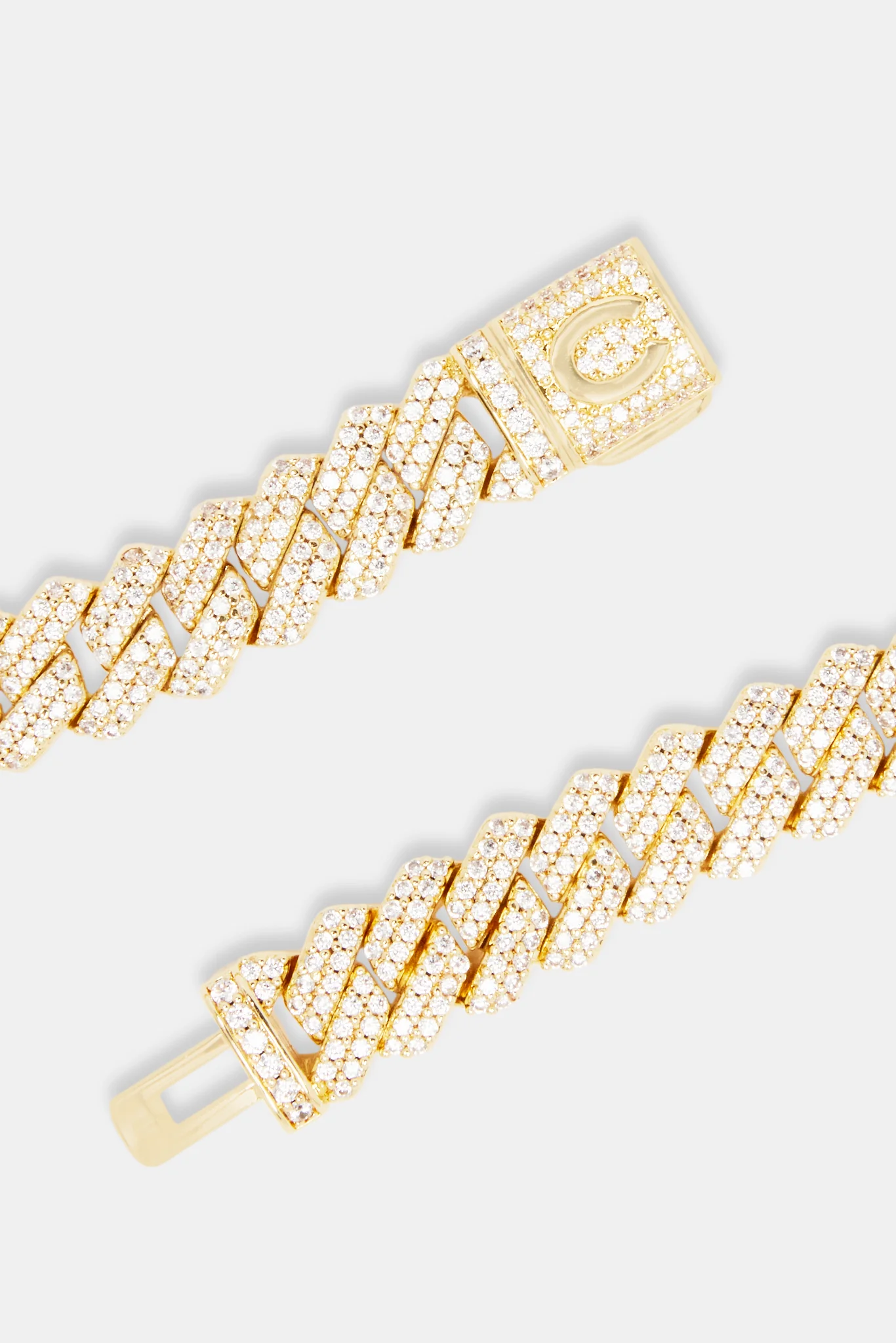 8mm Gold Plated Prong Cuban Chain - Image 4