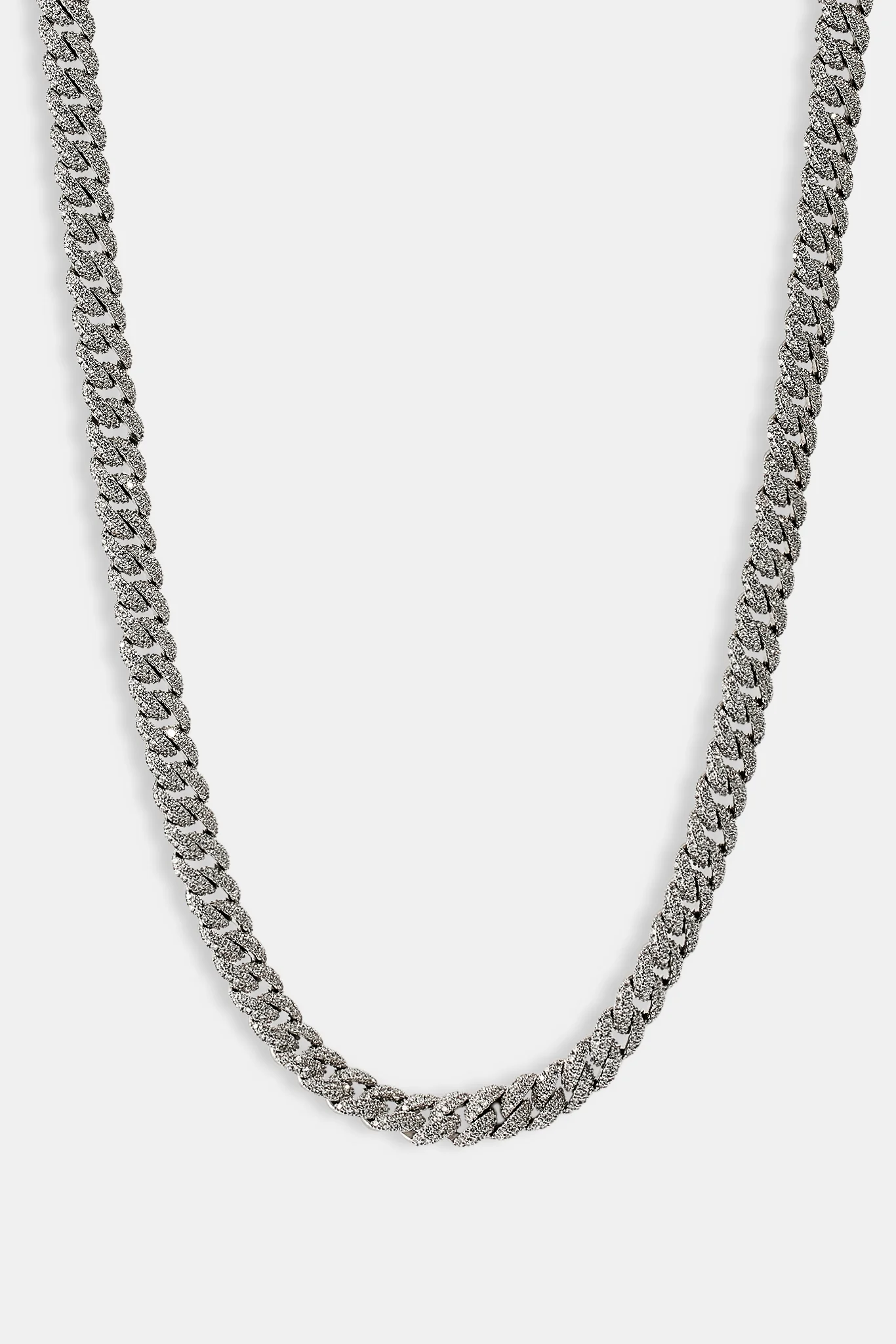Iced Cuban Chain - 8mm - White - Image 2