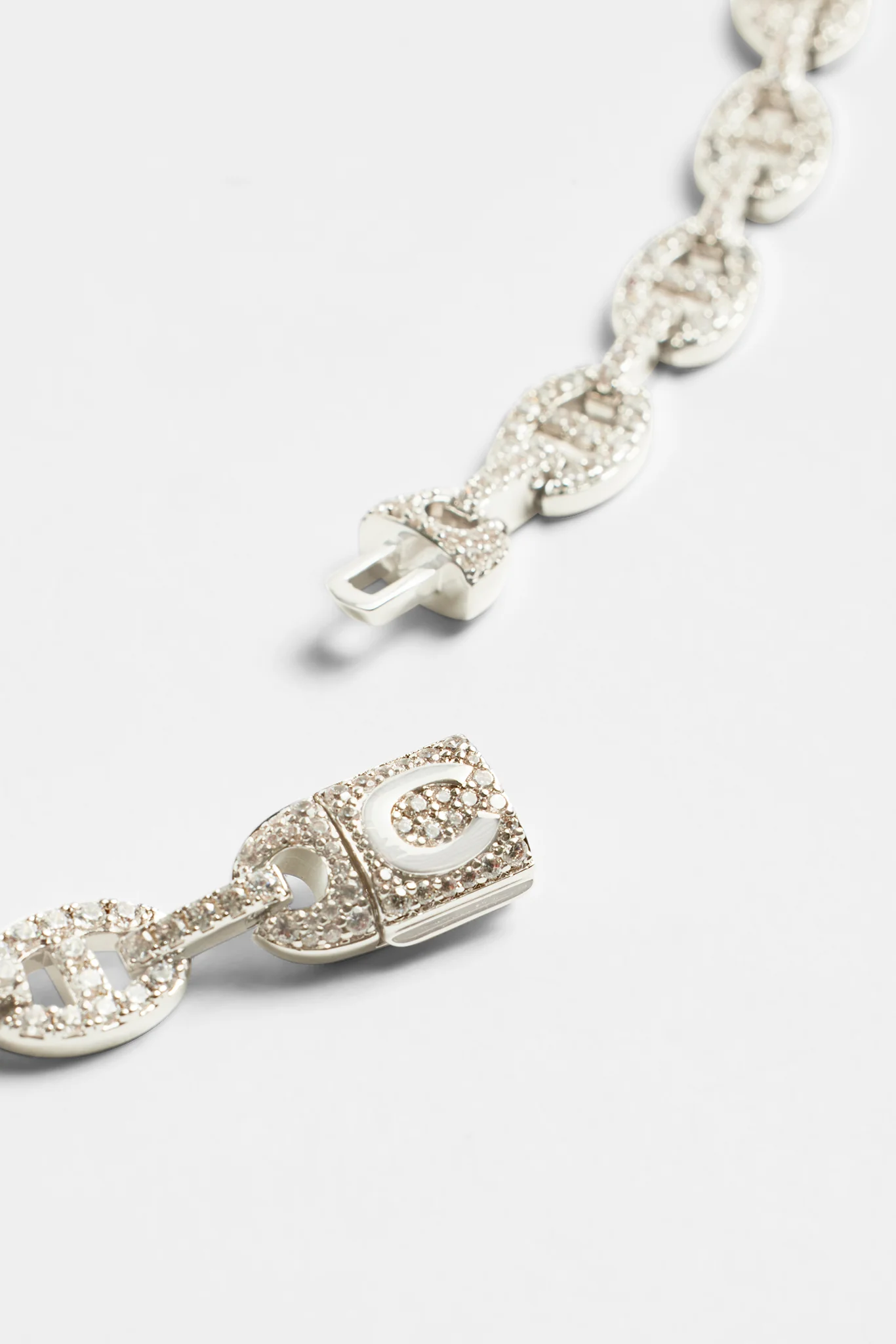 8mm Iced CZ Coffee Bean Chain - Image 3
